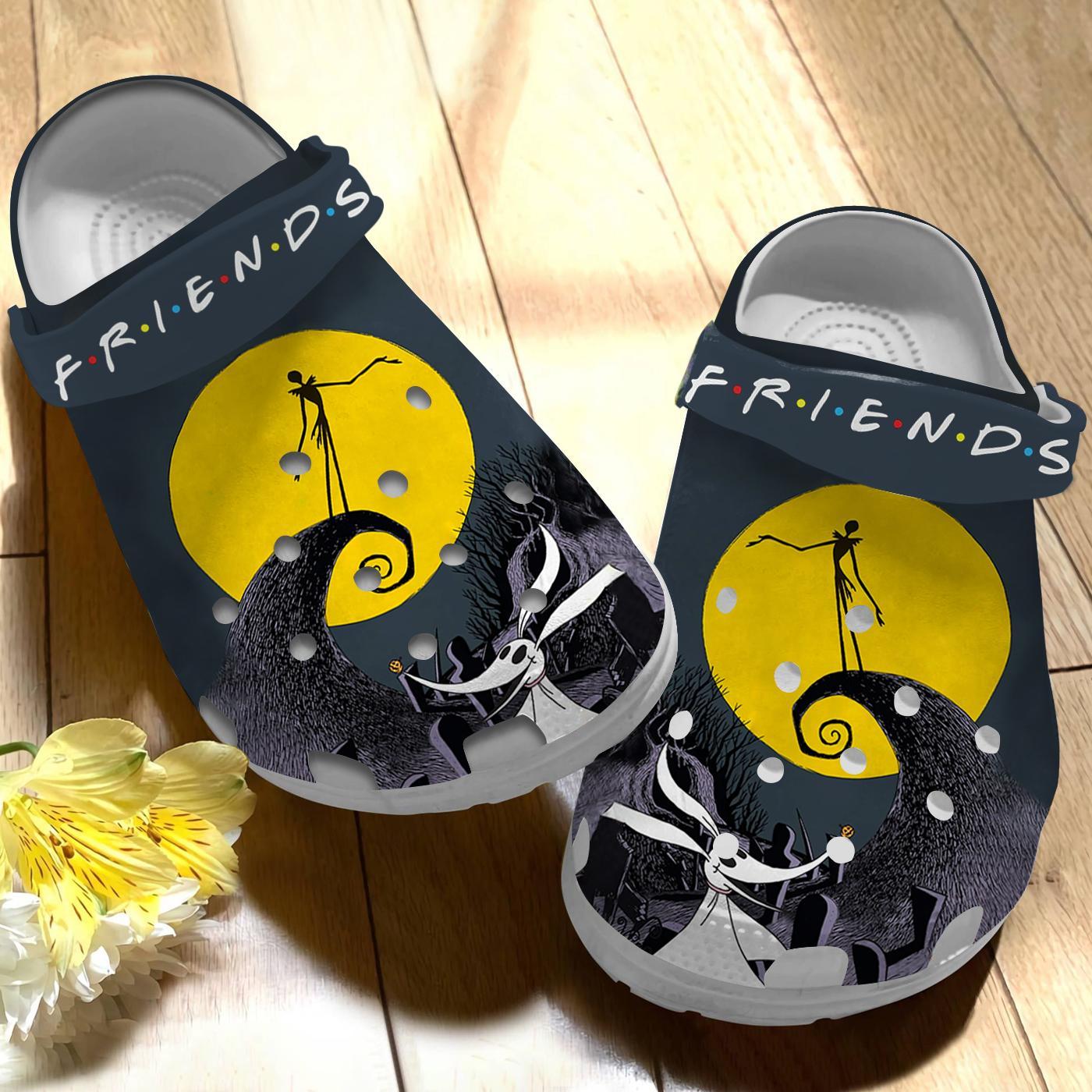 Merchidea The Nightmare Before Christmas Movie Crocs Crocband Clogs Shoes Comfortable For Men Women and Kids