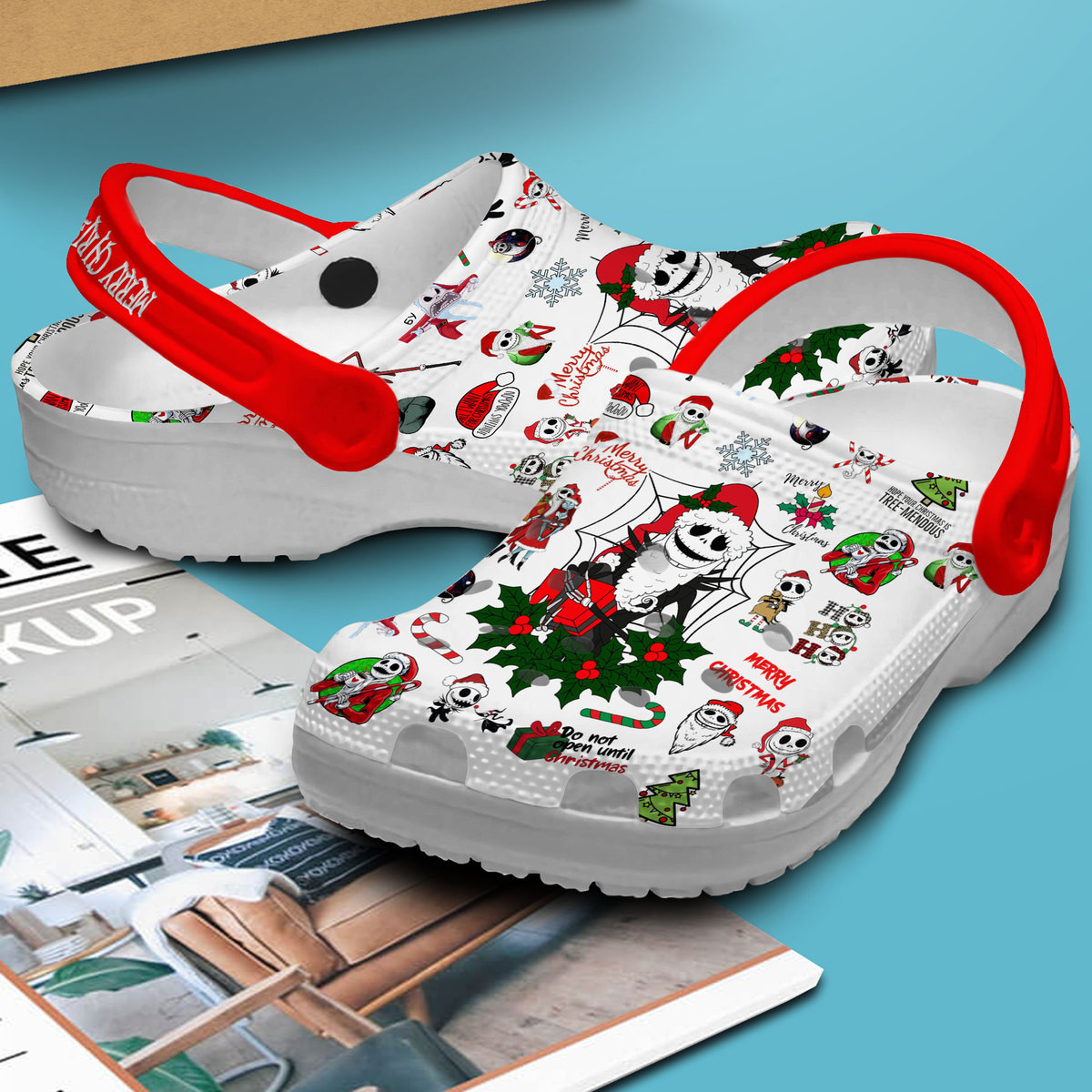 Merchidea The Nightmare Before Christmas Movie Crocs Crocband Clogs Shoes Comfortable For Men Women and Kids