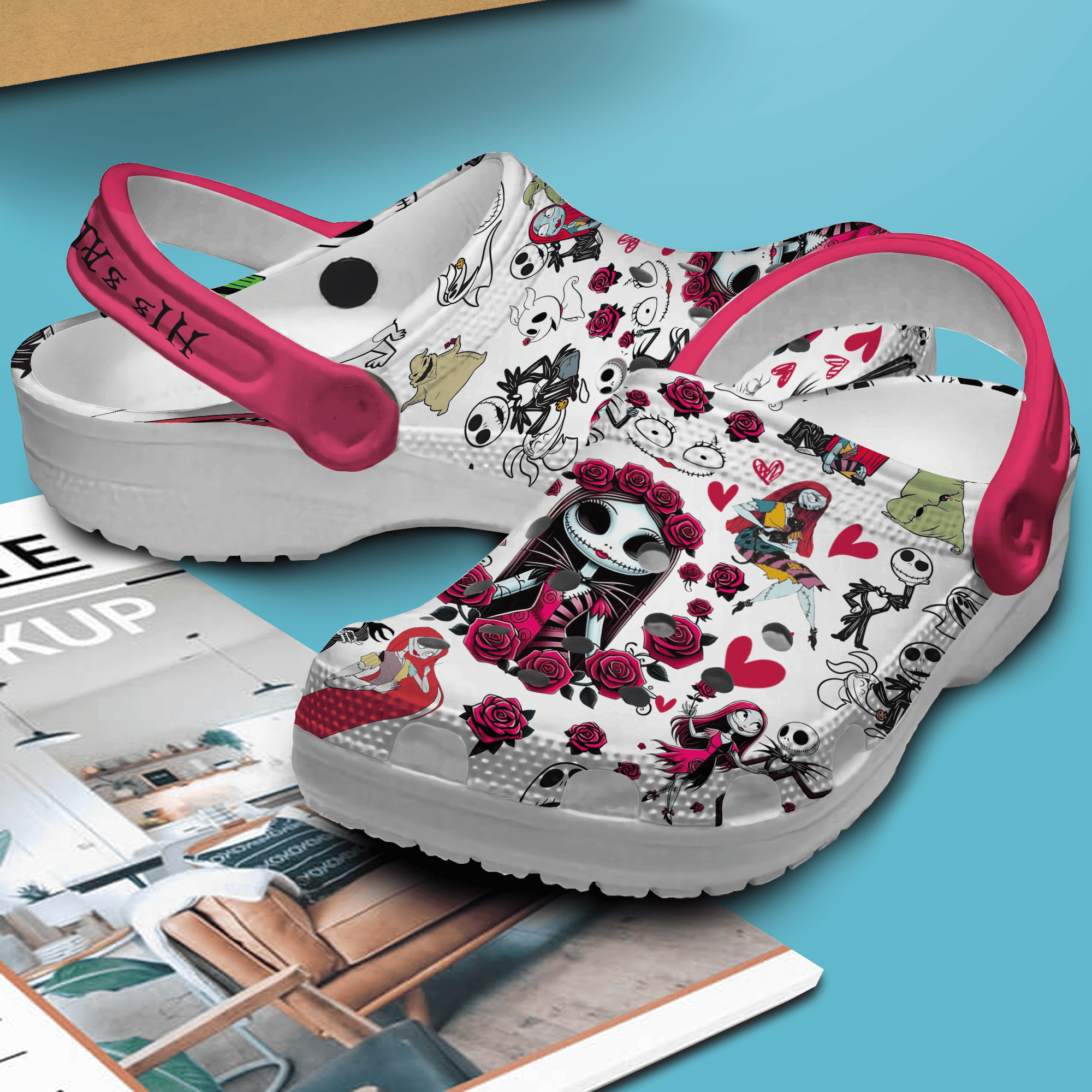 Merchidea The Nightmare Before Christmas Movie Crocs Crocband Clogs Shoes Comfortable For Men Women and Kids