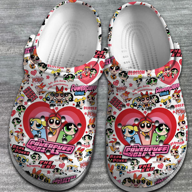 Merchidea The Powerpuff Girls Cartoon Crocs Crocband Clogs Shoes Comfortable For Men Women and Kids