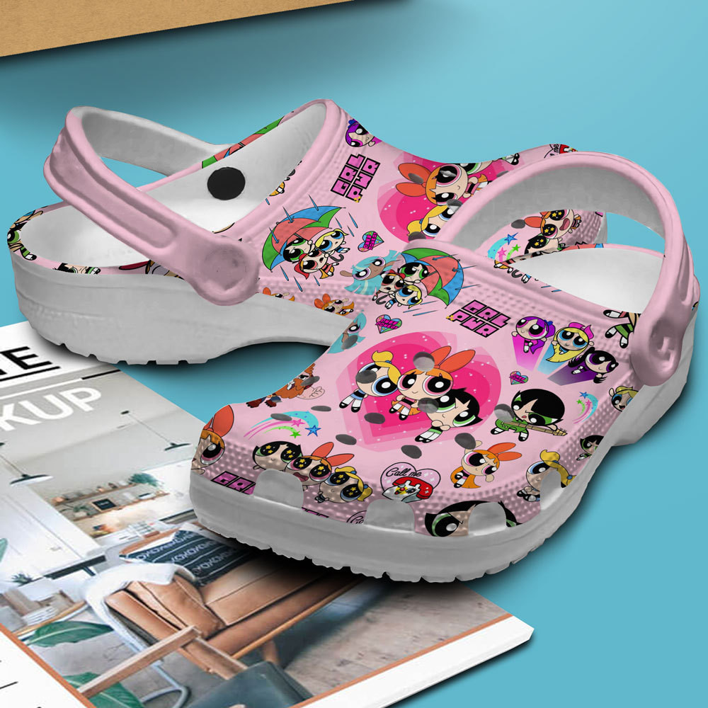 Merchidea The Powerpuff Girls Cartoon Crocs Crocband Clogs Shoes For Men Women and Kids