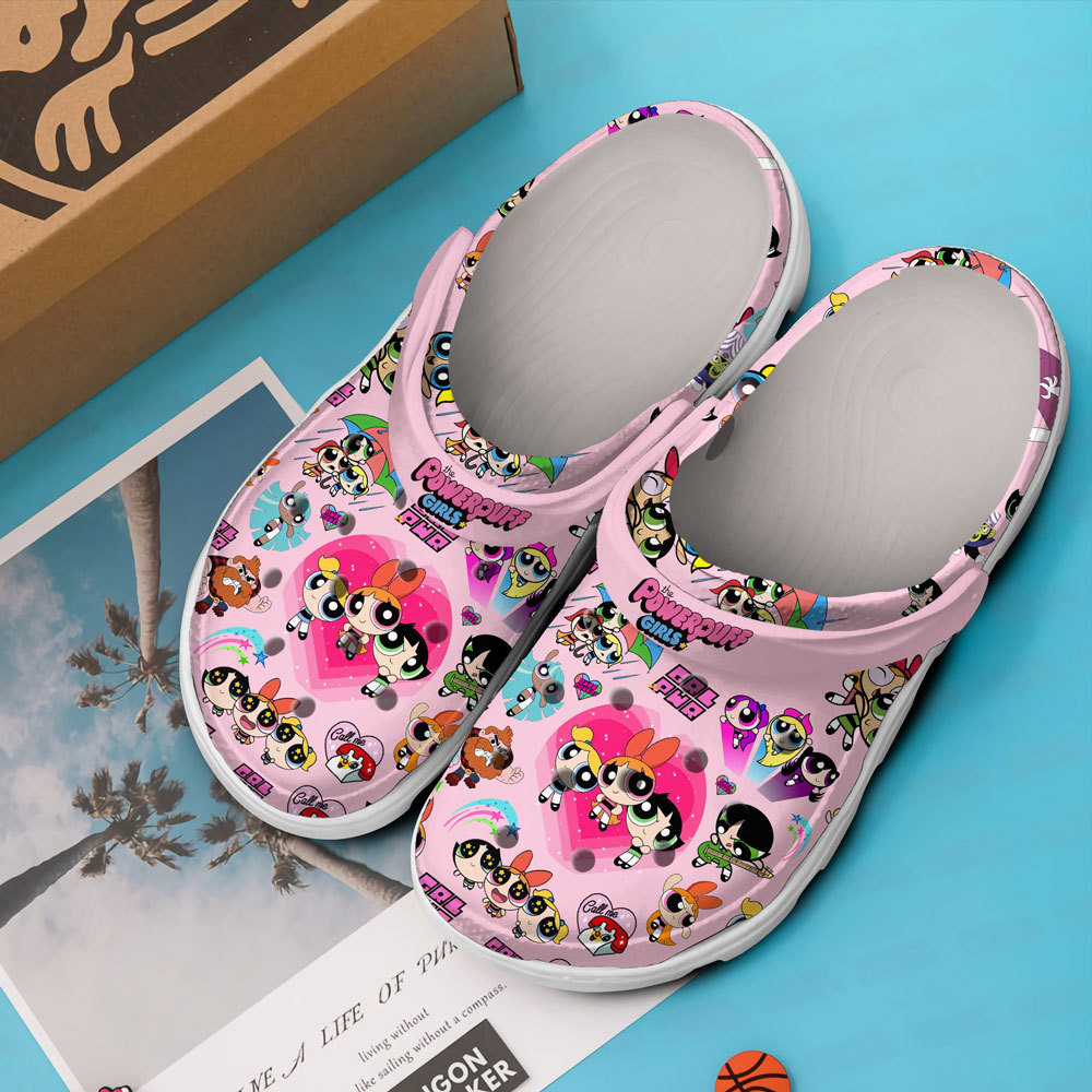 Merchidea The Powerpuff Girls Cartoon Crocs Crocband Clogs Shoes For Men Women and Kids