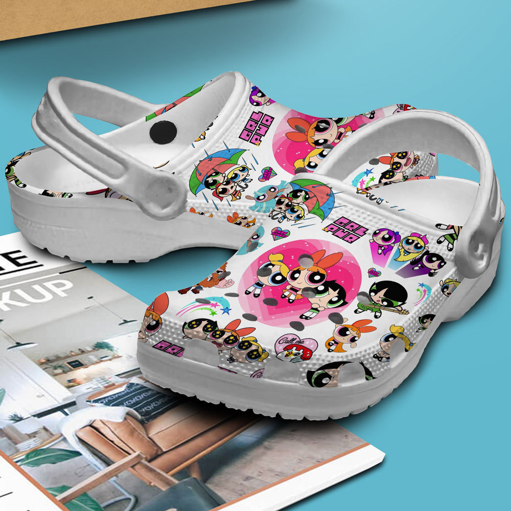 Merchidea The Powerpuff Girls Cartoon Crocs Crocband Shoes Clogs For Men Women and Kids
