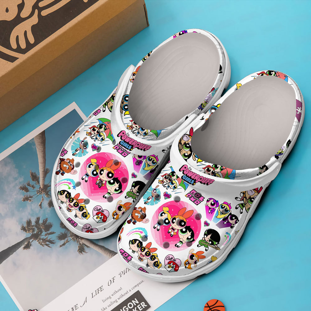 Merchidea The Powerpuff Girls Cartoon Crocs Crocband Shoes Clogs For Men Women and Kids