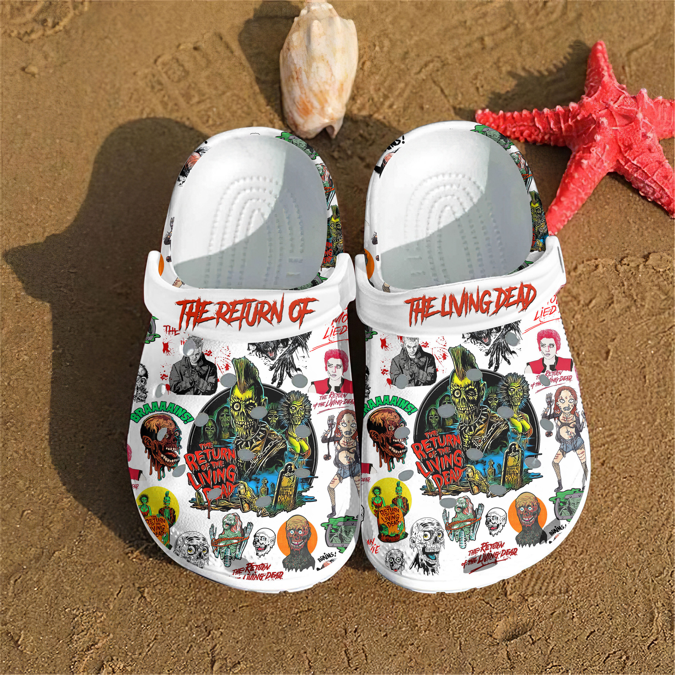Merchidea The Return Of The Living Dead Movie Crocs Crocband Clogs Shoes Comfortable For Men Women and Kids