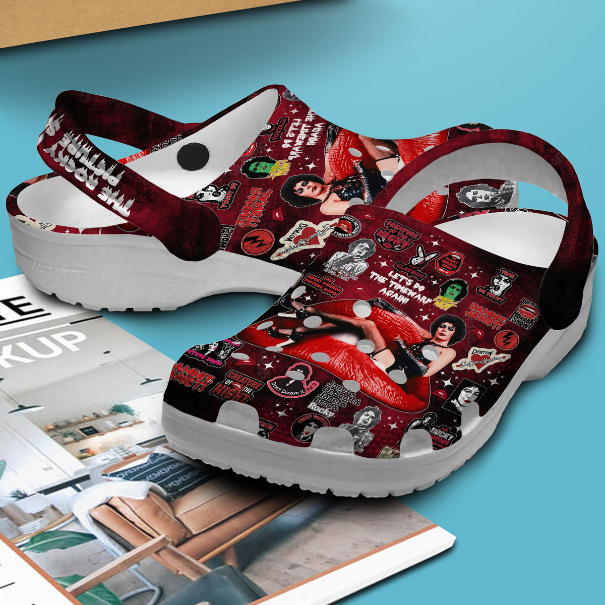 Merchidea The Rocky Horror Picture Show Movie Crocs Crocband Clogs Shoes Comfortable For Men Women and Kids