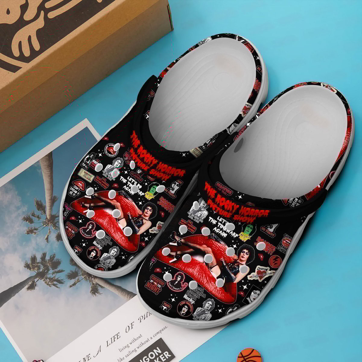 Merchidea The Rocky Horror Picture Show Movie Crocs Crocband Clogs Shoes Comfortable For Men Women and Kids