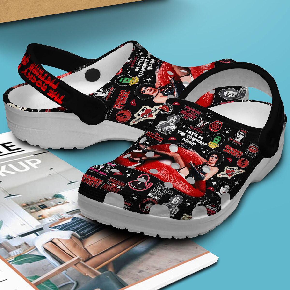 Merchidea The Rocky Horror Picture Show Movie Crocs Crocband Clogs Shoes Comfortable For Men Women and Kids