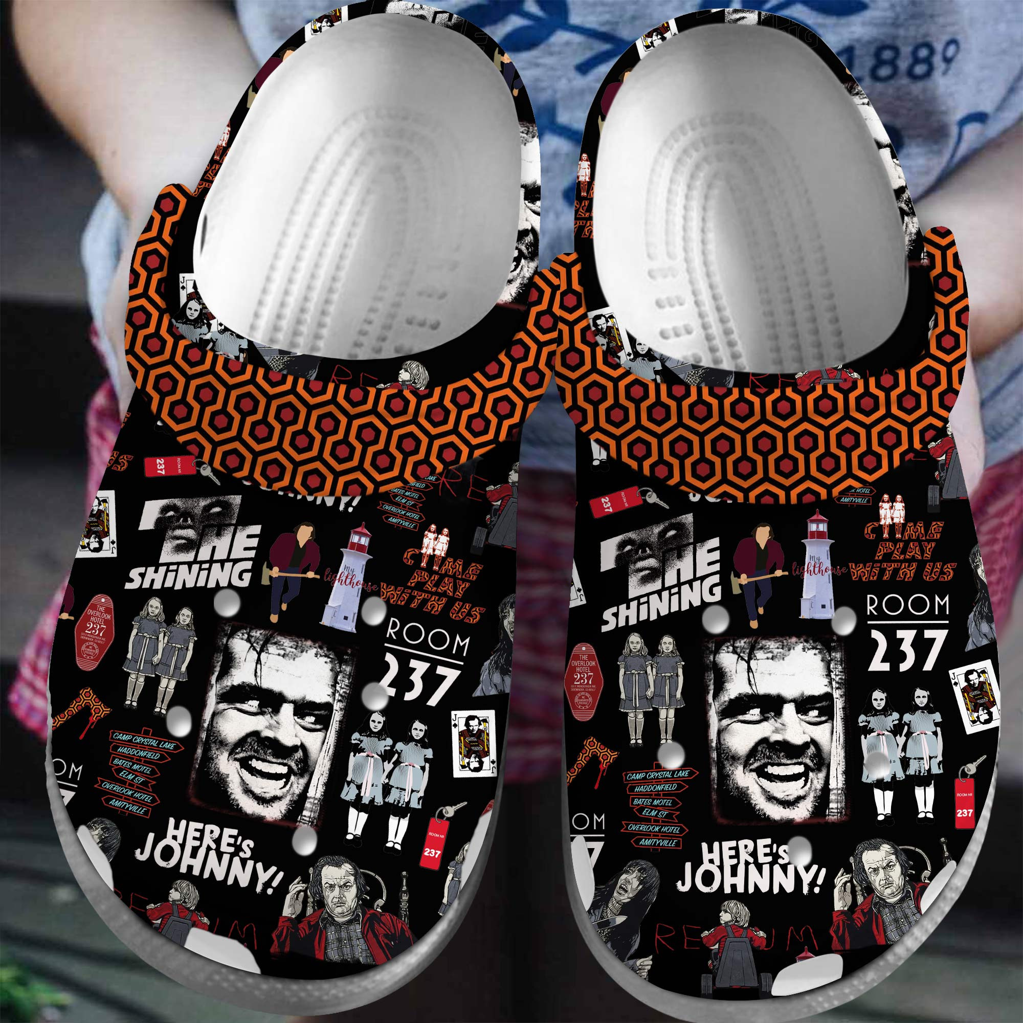 Merchidea The Shining Movie Crocs Crocband Clogs Shoes Comfortable For Men Women and Kids