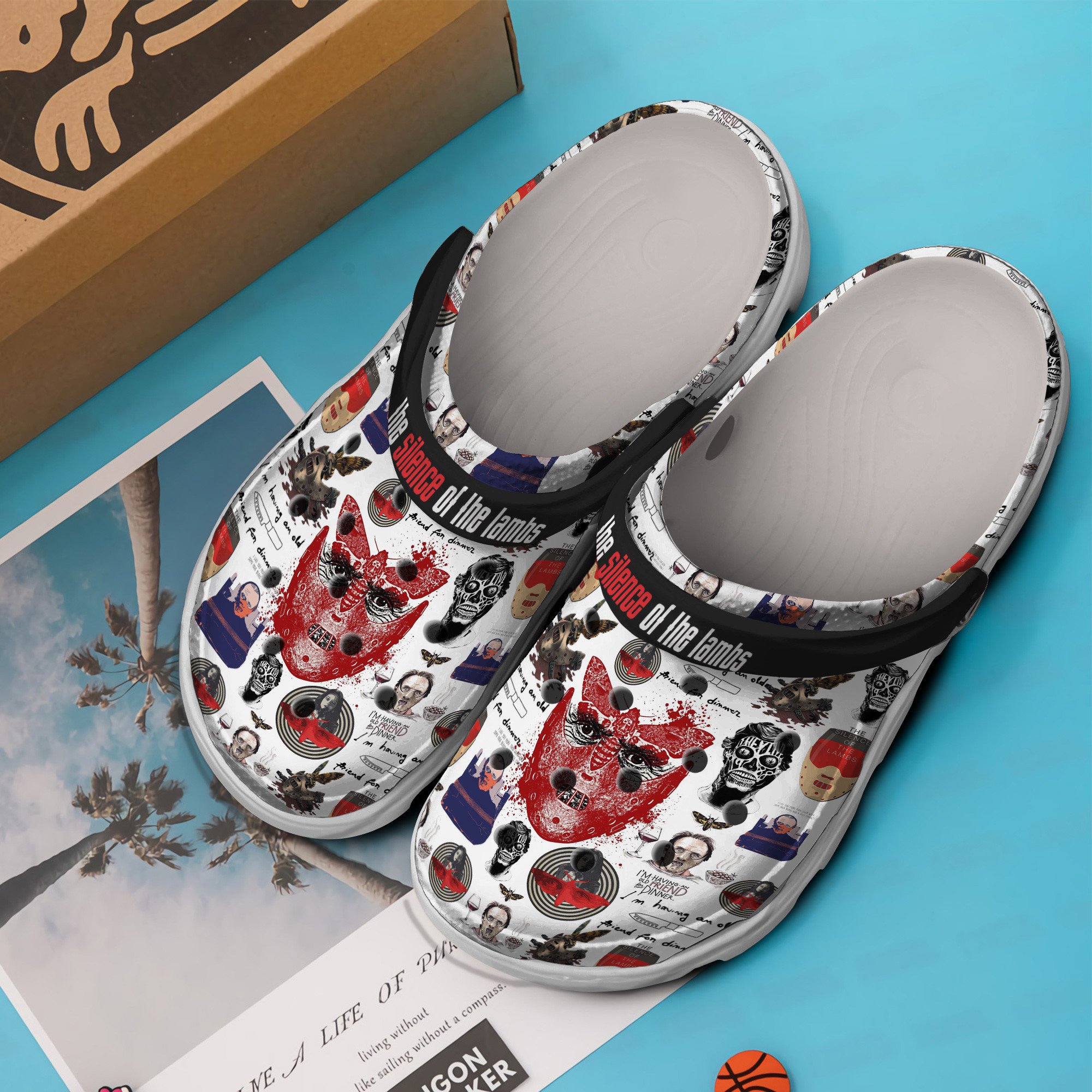 Merchidea The Silence of the Lambs Movie Crocs Crocband Clogs Shoes Comfortable For Men Women and Kids