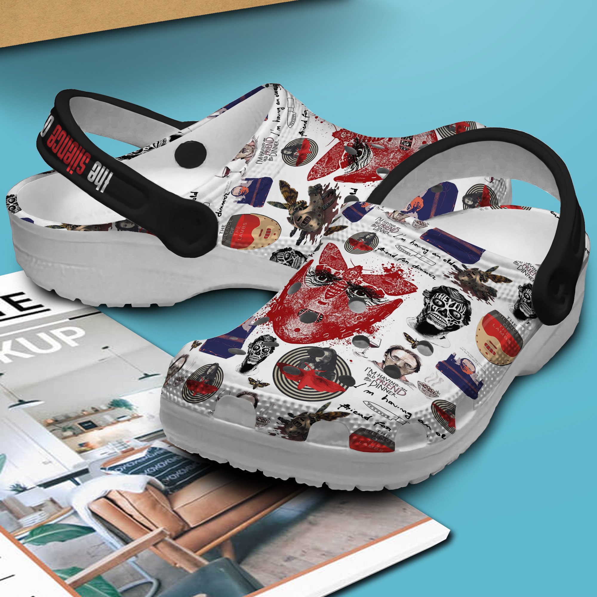 Merchidea The Silence Of The Lambs Movie Crocs Crocband Clogs Shoes Comfortable For Men Women and Kids