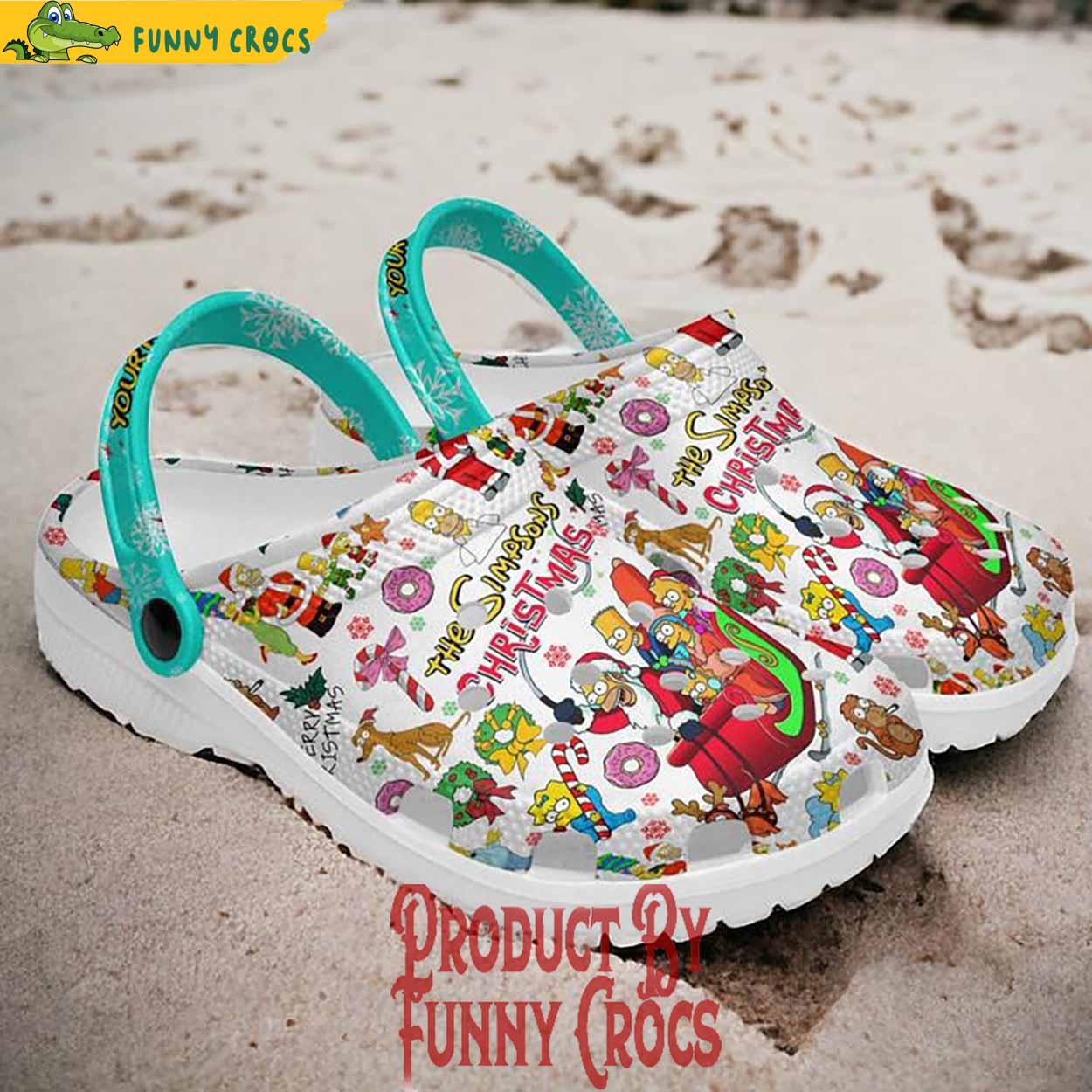 Merchidea The Simpsons TV Series Christmas Crocs Crocband Clogs Shoes Comfortable For Men Women and Kids