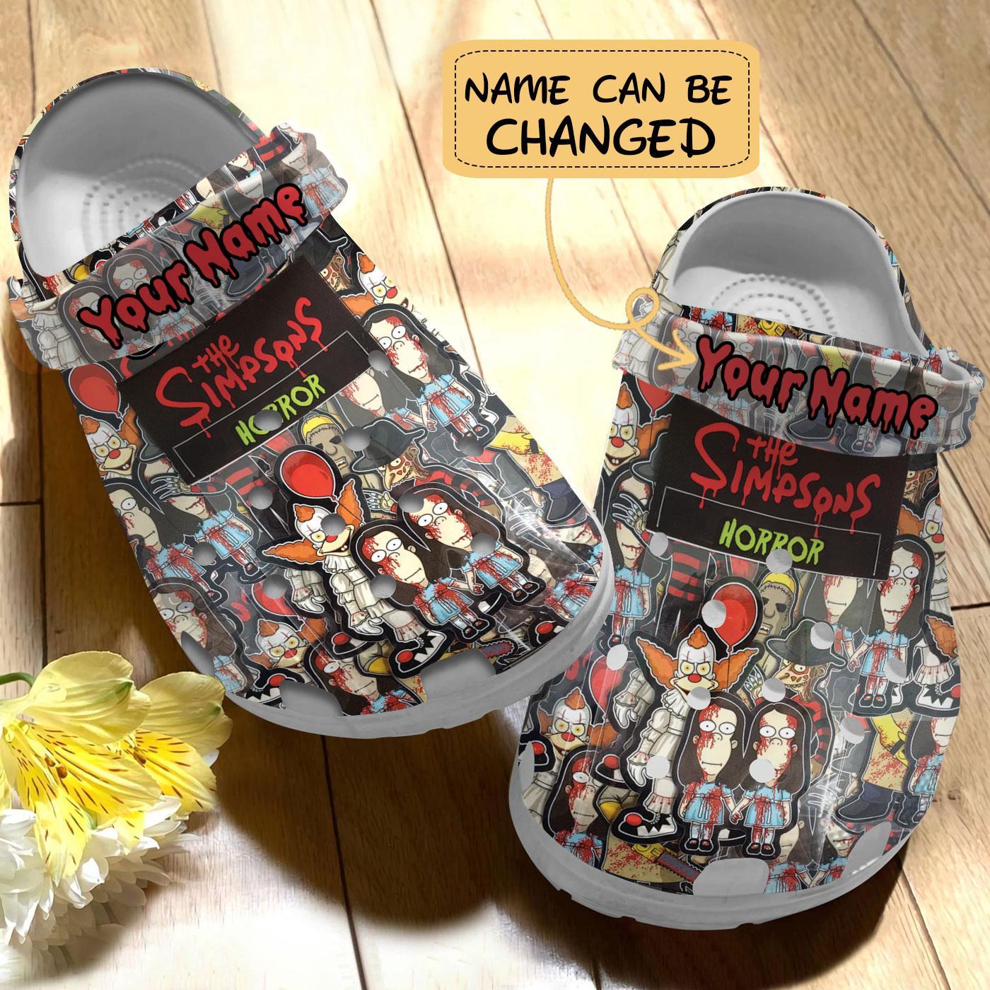 Merchidea The Simpsons TV series Crocs Crocband Clogs Shoes Comfortable For Men Women and Kids