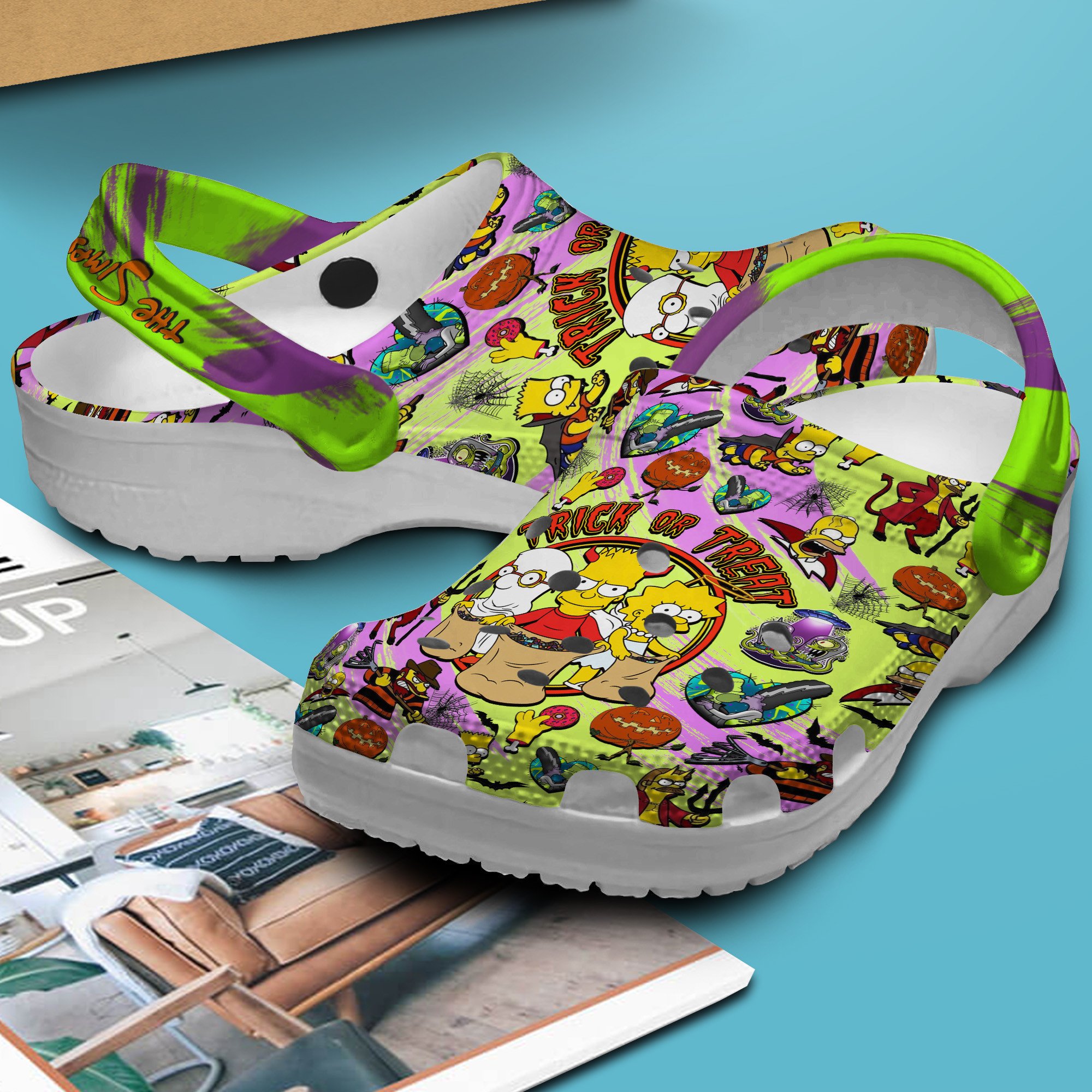 Merchidea The Simpsons TV Series Crocs Crocband Clogs Shoes Comfortable For Men Women and Kids