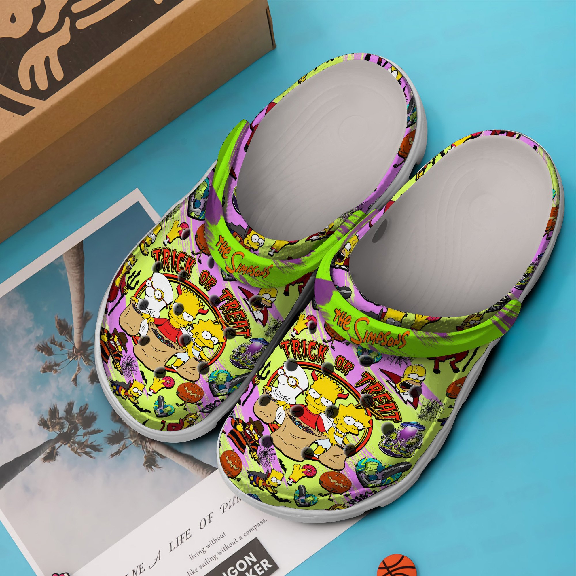 Merchidea The Simpsons TV Series Crocs Crocband Clogs Shoes Comfortable For Men Women and Kids