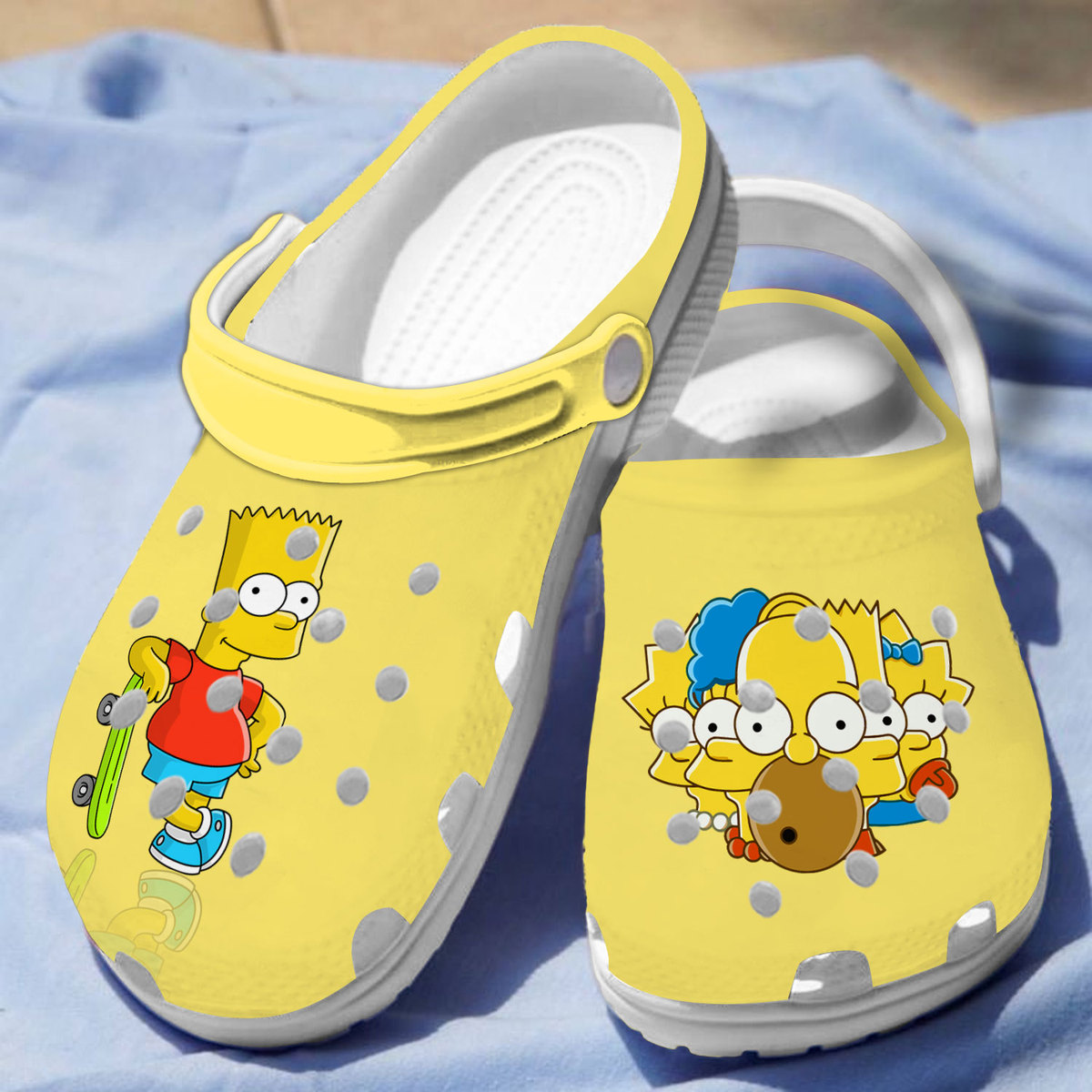 Merchidea The Simpsons TV Series Crocs Crocband Clogs Shoes Comfortable For Men Women and Kids