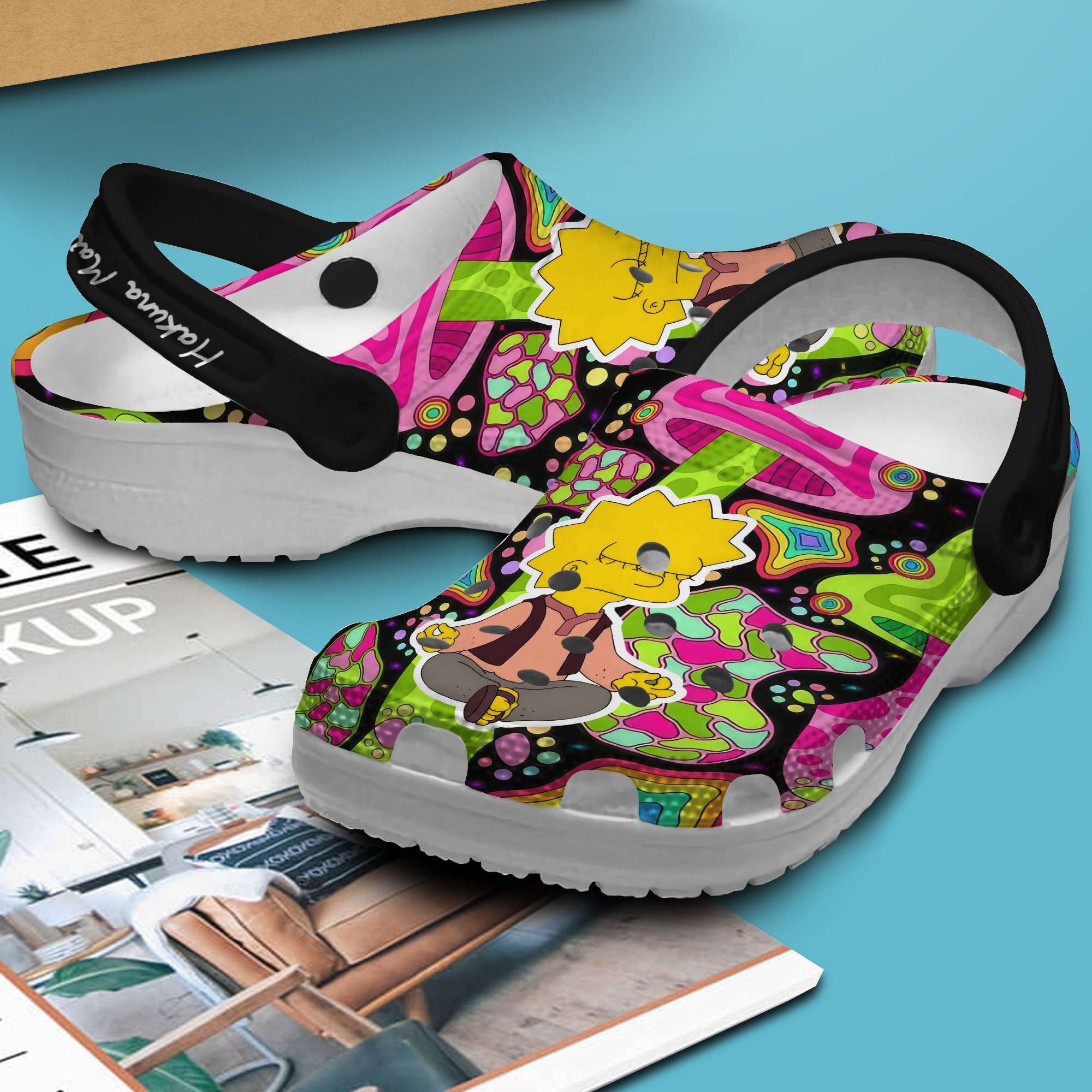 Merchidea The Simpsons TV Series Crocs Crocband Clogs Shoes Comfortable For Men Women and Kids