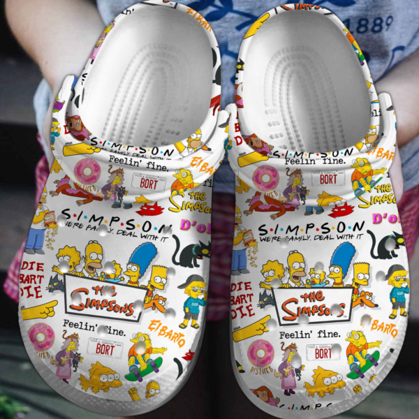 Merchidea The Simpsons TV series Crocs Crocband Clogs Shoes Comfortable For Men Women and Kids