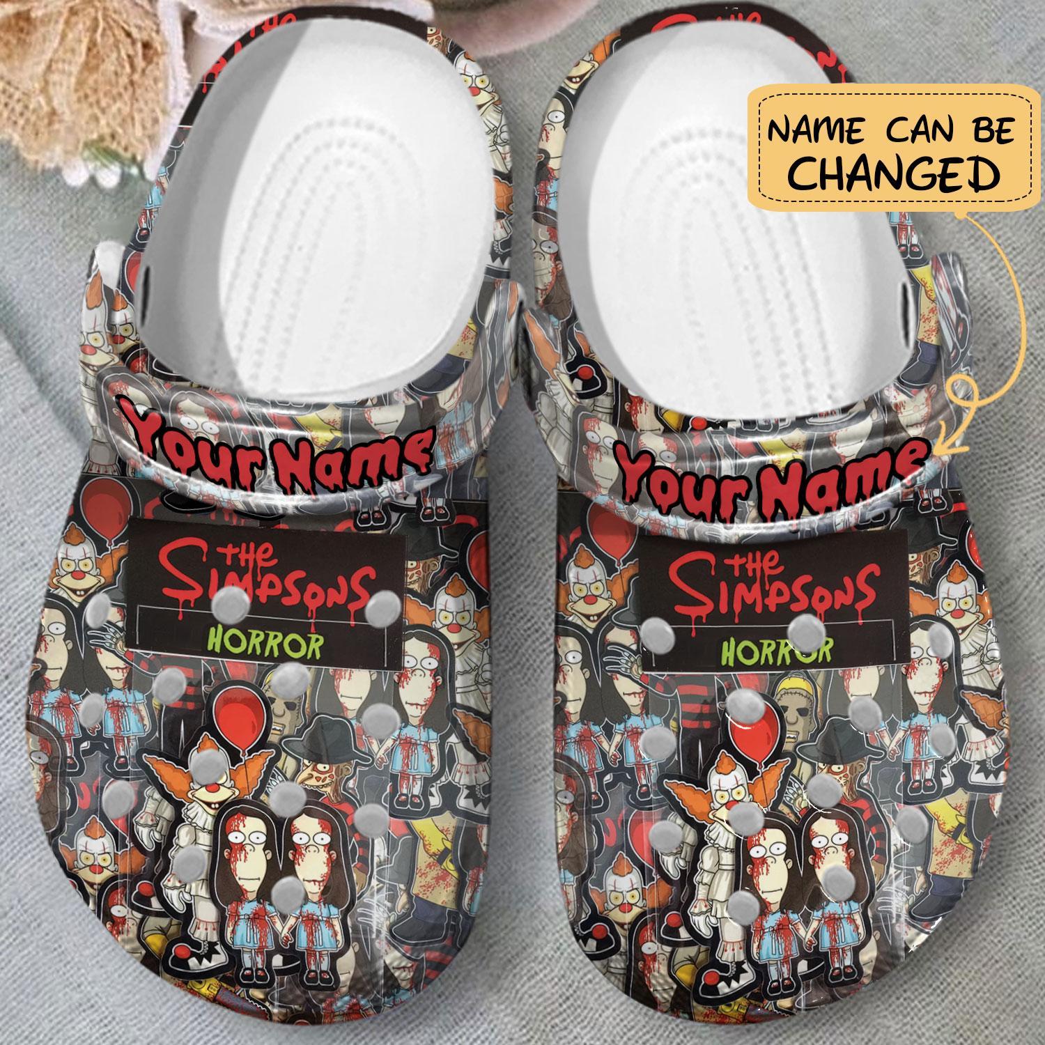 Merchidea The Simpsons TV series Crocs Crocband Clogs Shoes Comfortable For Men Women and Kids