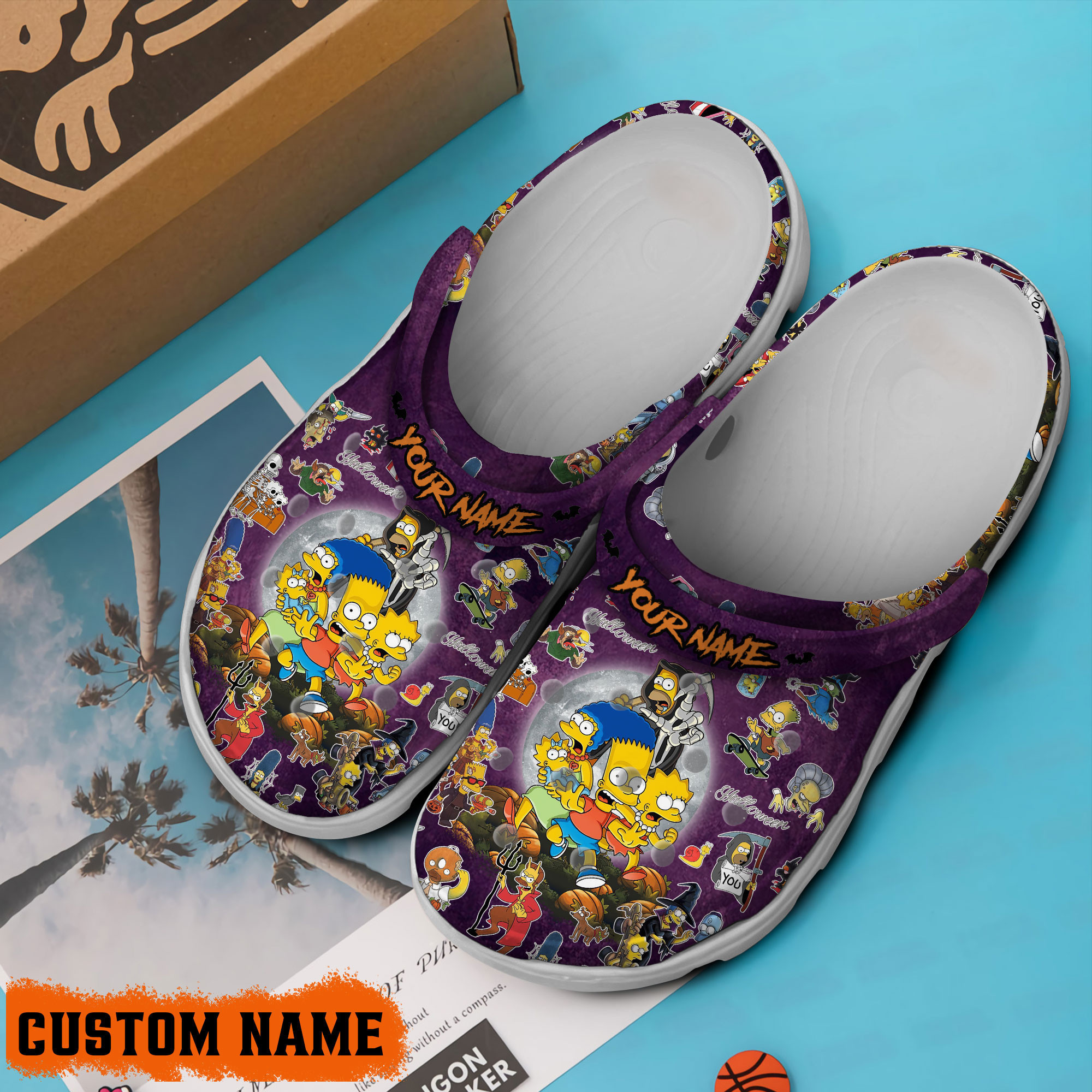 Merchidea The Simpsons TV Series Crocs Crocband Clogs Shoes Comfortable For Men Women and Kids