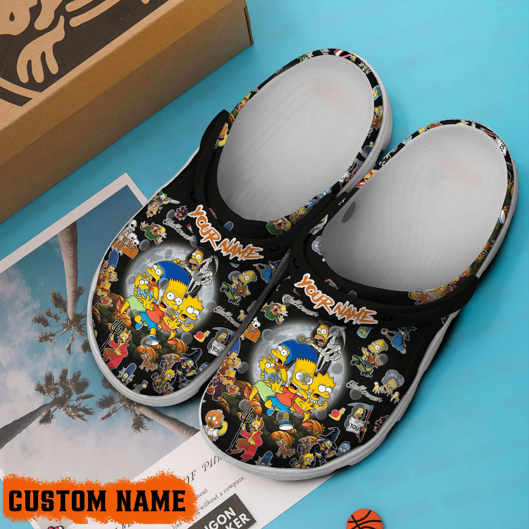 Merchidea The Simpsons TV Series Crocs Crocband Clogs Shoes Comfortable For Men Women and Kids