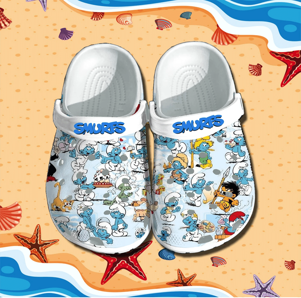 Merchidea The Smurfs Crocs Clog Shoes