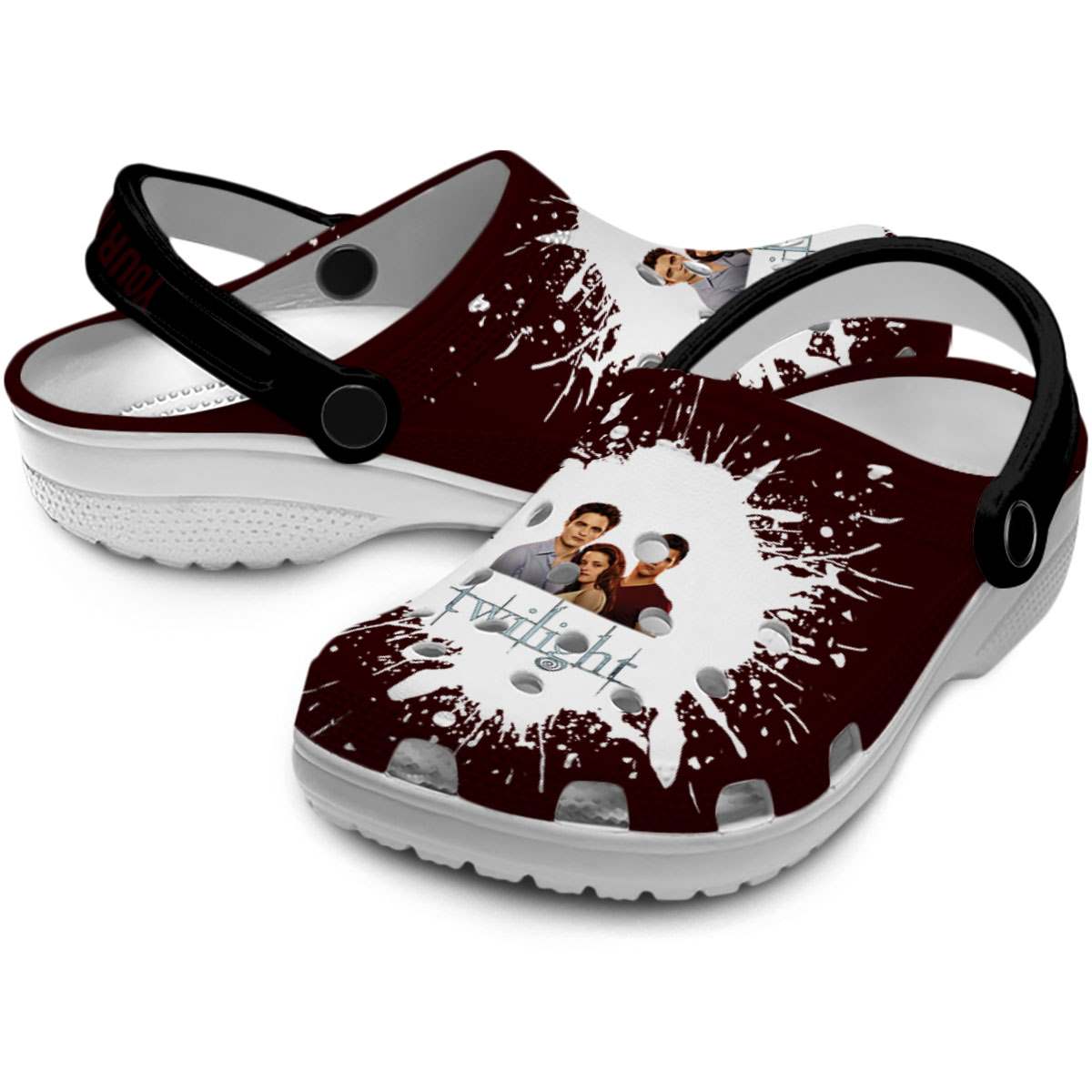Merchidea The Twilight Saga Movie Crocs Crocband Clogs Shoes Comfortable For Men Women and Kids