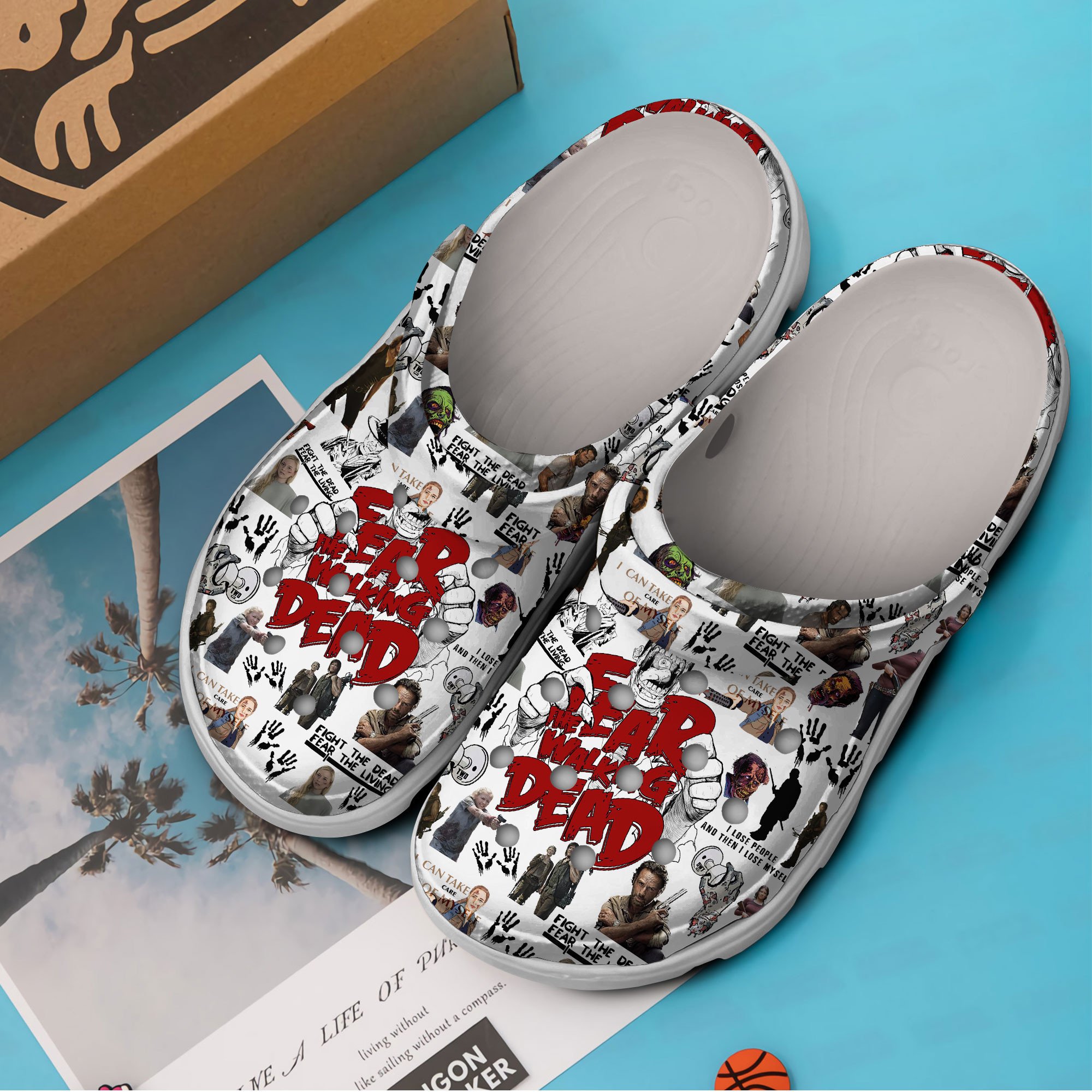 Merchidea The Walking Dead TV series Crocs Crocband Clogs Shoes Comfortable For Men Women and Kids