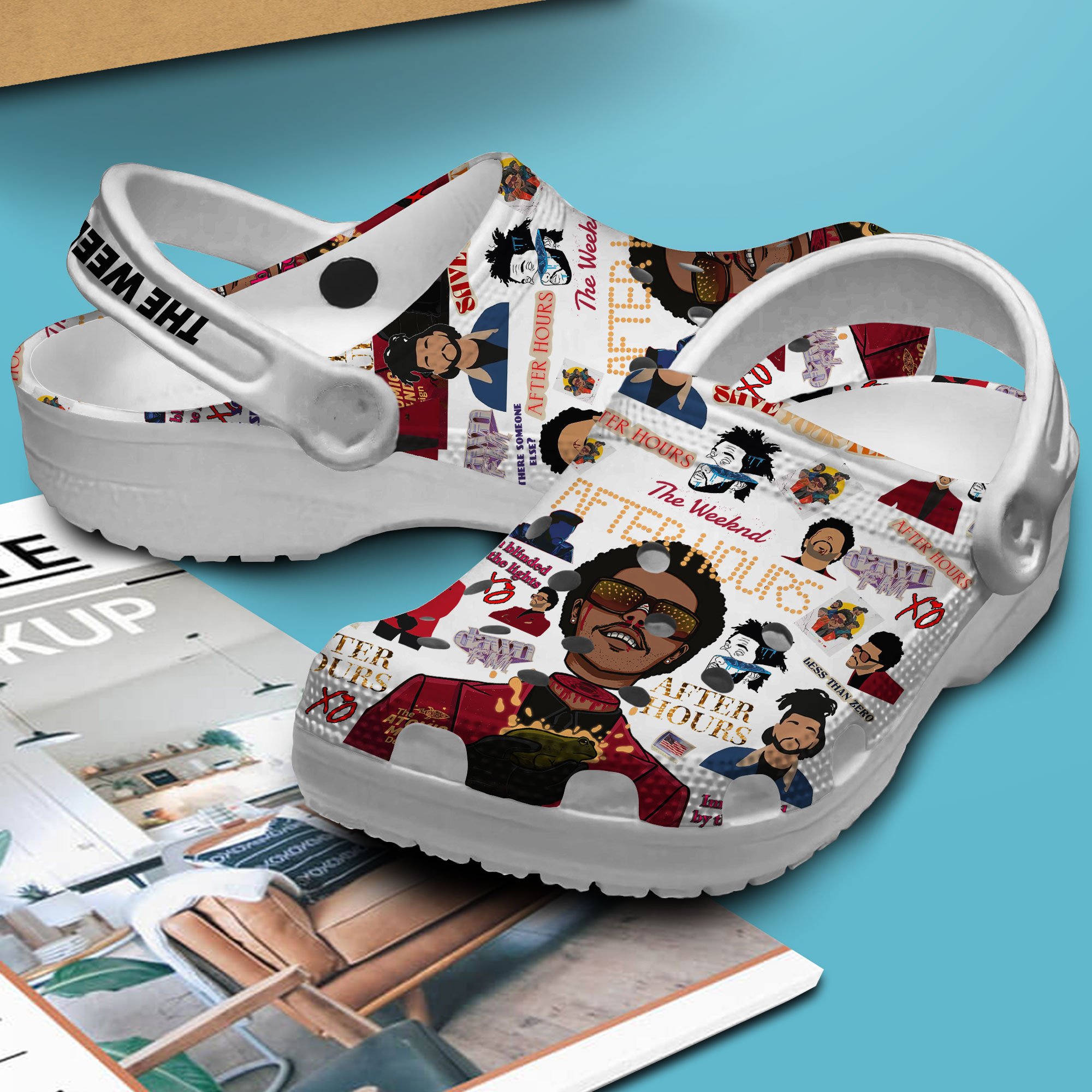 Merchidea The Weeknd Music Crocs Crocband Clogs Shoes Comfortable For Men Women and Kids