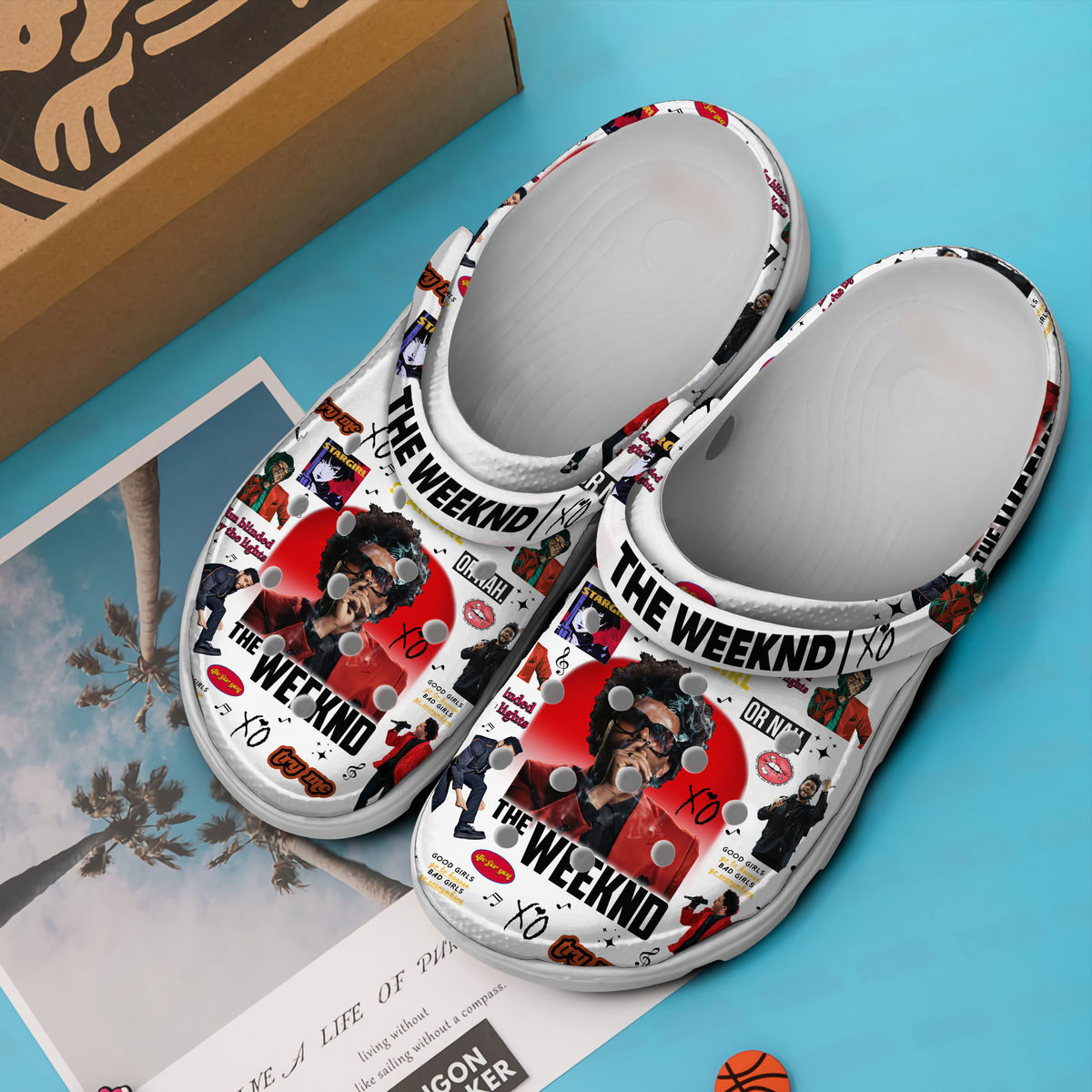 Merchidea The Weeknd Music Crocs Crocband Clogs Shoes Comfortable For Men Women and Kids