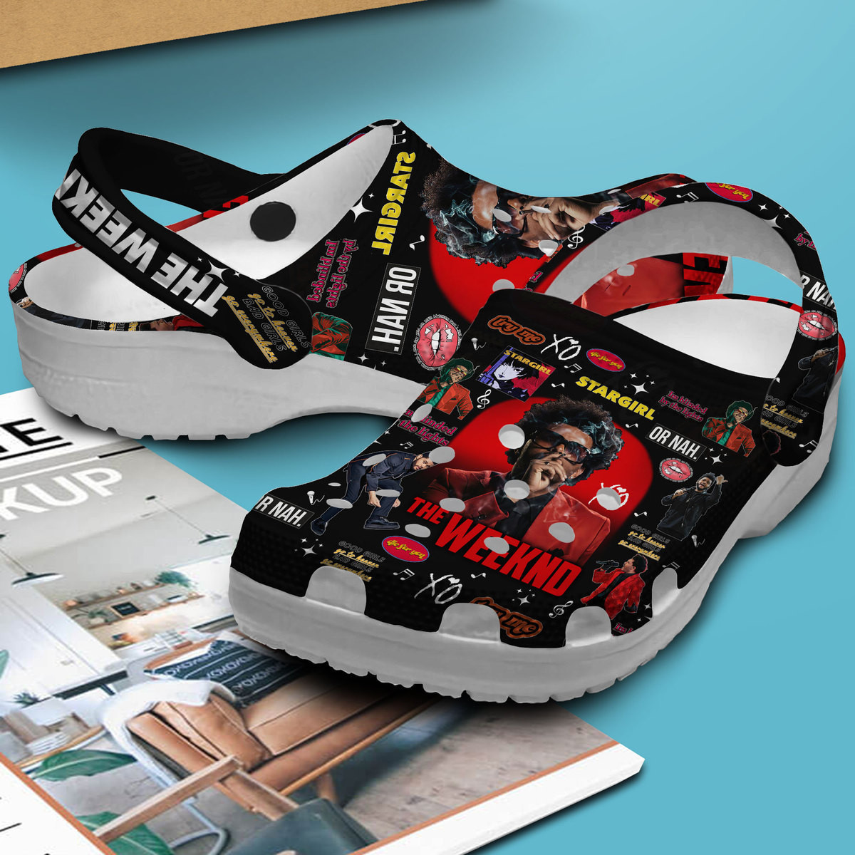 Merchidea The Weeknd Music Crocs Crocband Clogs Shoes Comfortable For Men Women and Kids