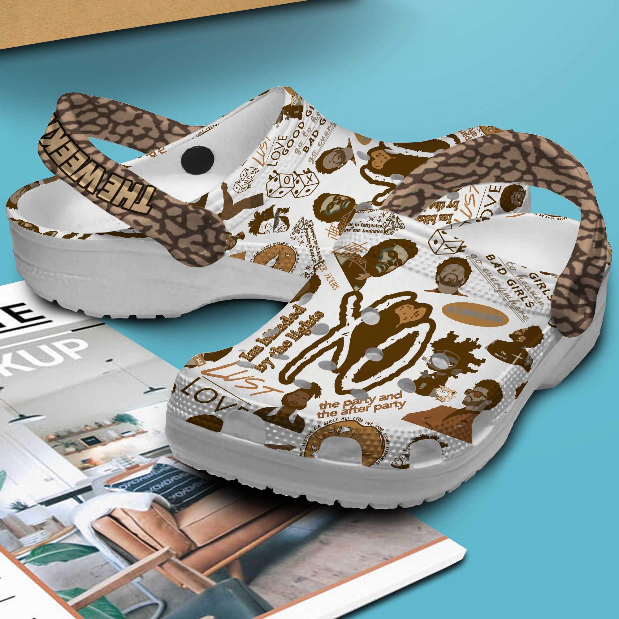 Merchidea The Weeknd Music Crocs Crocband Clogs Shoes Comfortable For Men Women and Kids