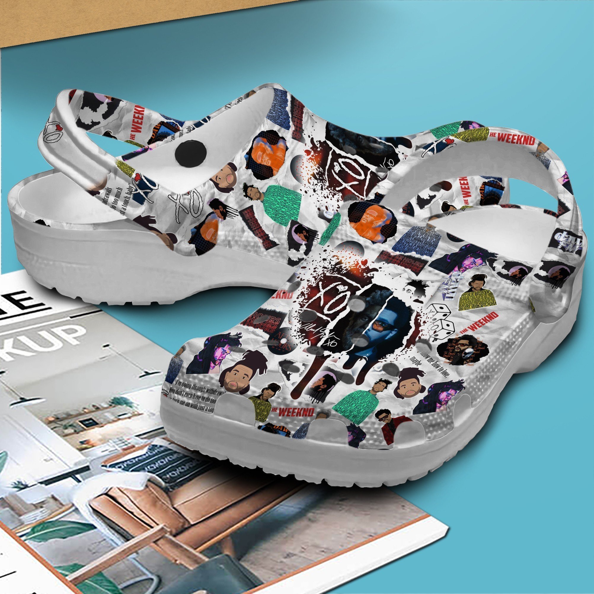 Merchidea The Weeknd Music Crocs Crocband Clogs Shoes Comfortable For Men Women and Kids