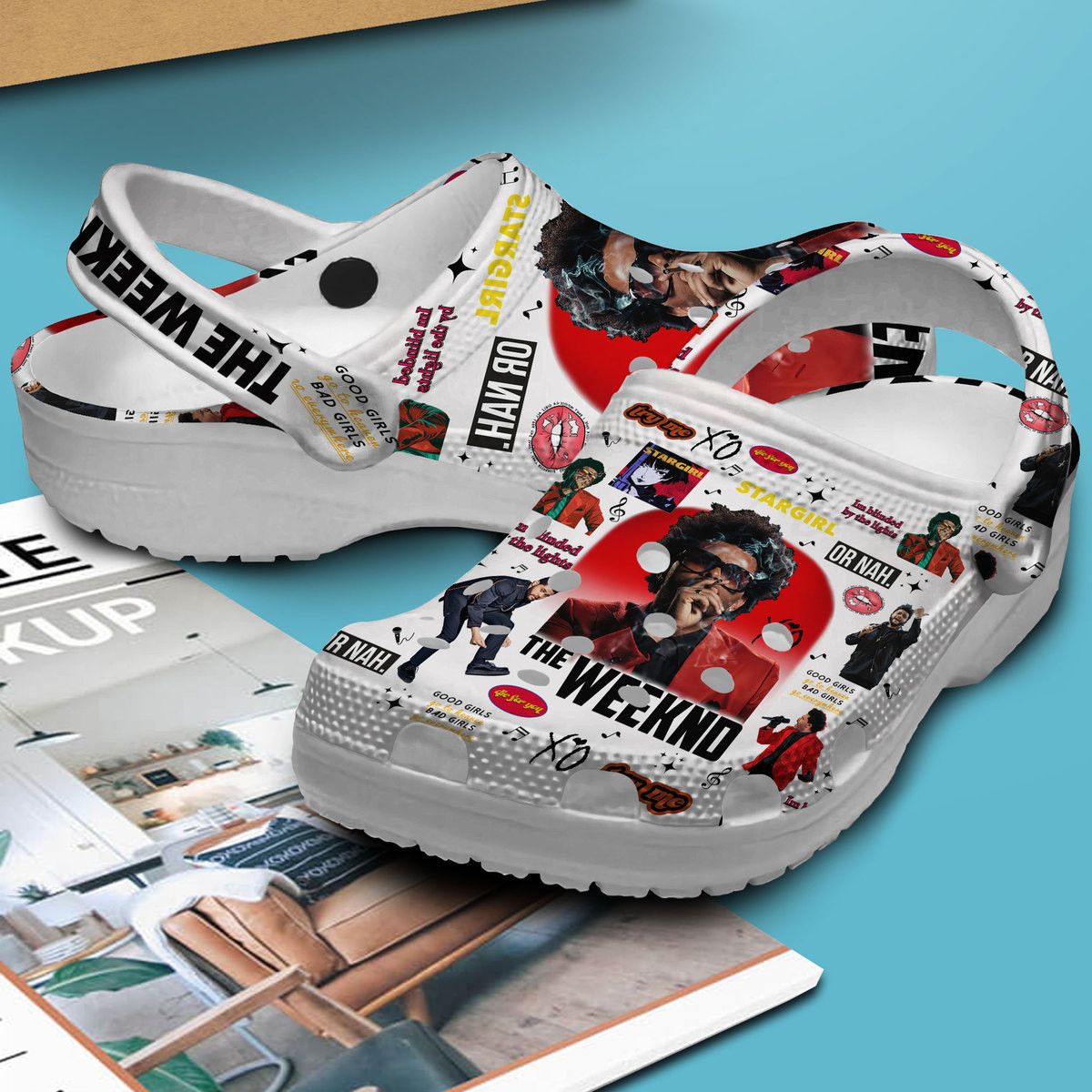 Merchidea The Weeknd Music Crocs Crocband Clogs Shoes Comfortable For Men Women and Kids