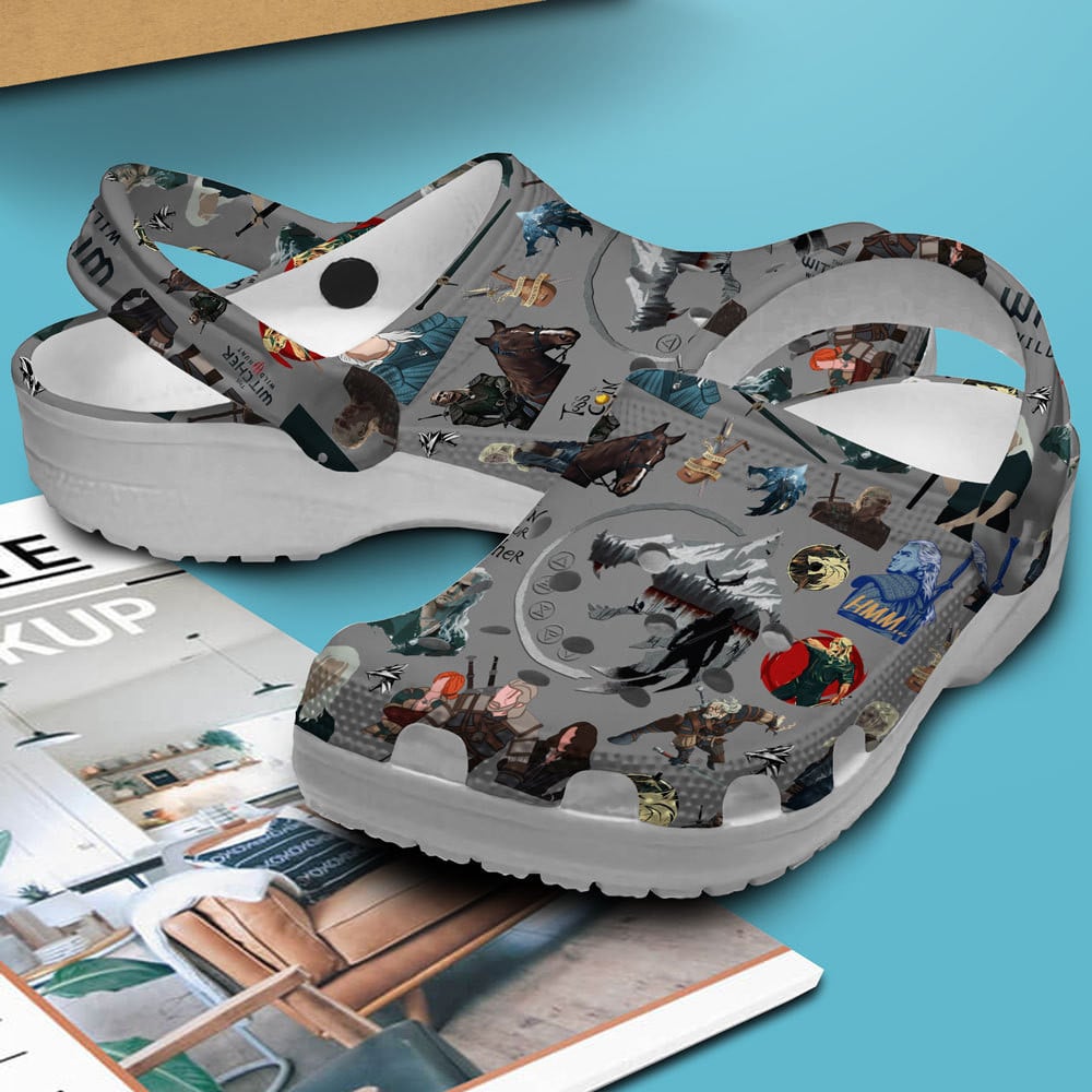 Merchidea The Witcher TV Series Crocs Crocband Clogs Shoes Comfortable For Men Women and Kids