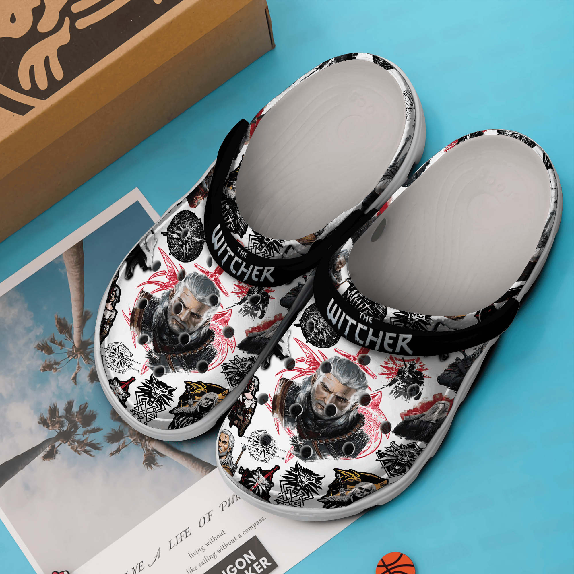 Merchidea The Witcher TV Series Crocs Crocband Clogs Shoes Comfortable For Men Women and Kids