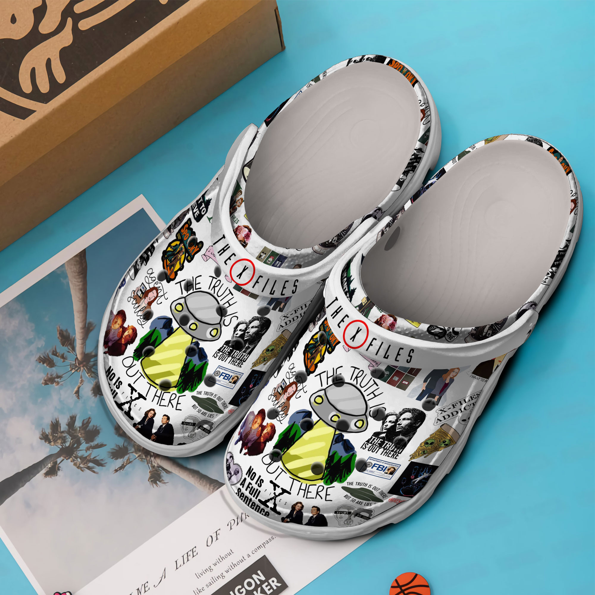 Merchidea The X-Files TV Series Crocs Crocband Clogs Shoes Comfortable For Men Women and Kids