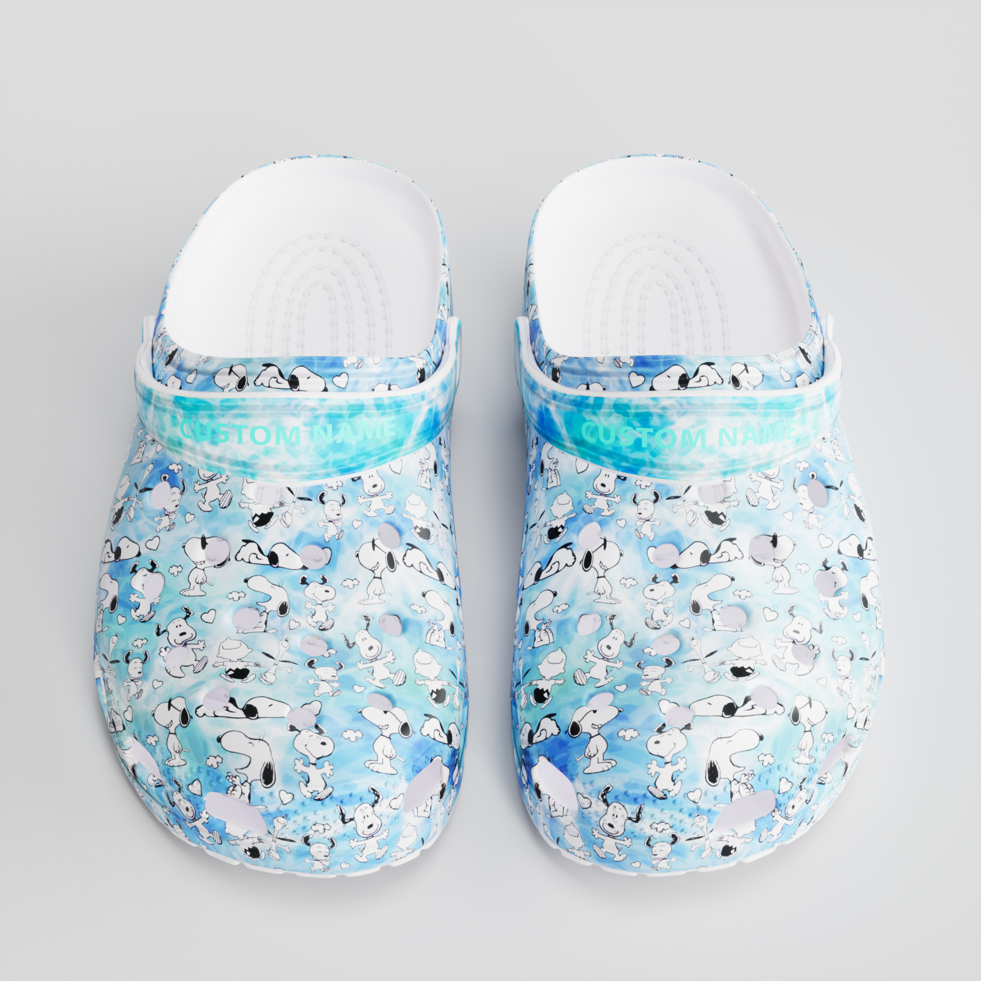 Merchidea Tie-dye Snoopy Gifts Crocs Clog Shoes