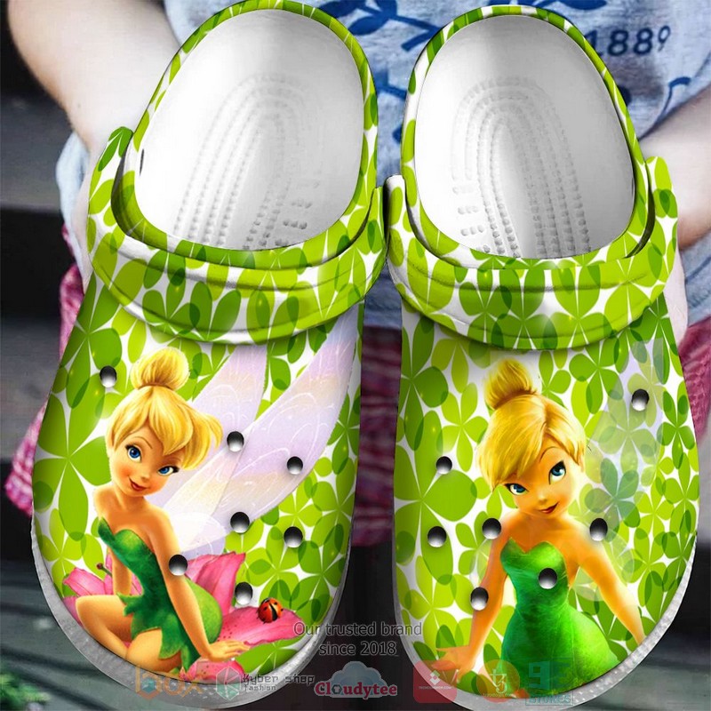 Merchidea Tinker Bell Cartoon Crocs Crocband Clogs Shoes Comfortable For Men Women and Kids