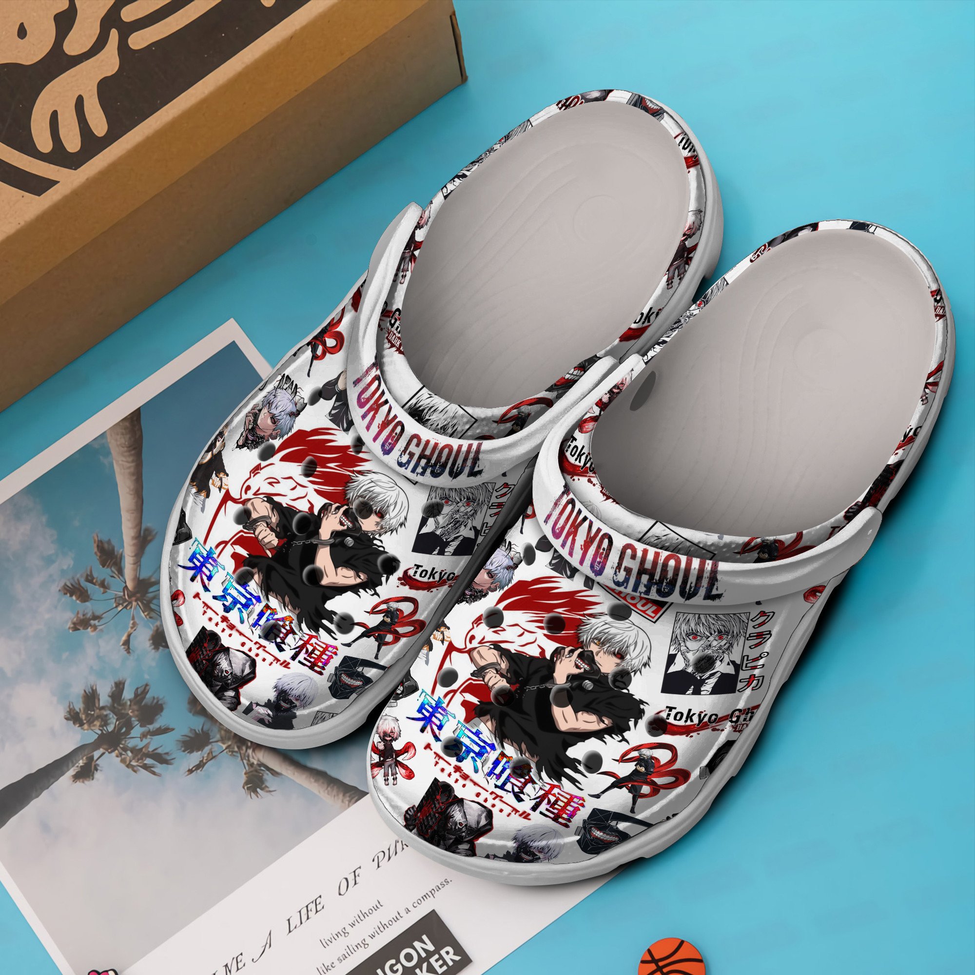 Merchidea Tokyo Ghoul Anime Crocs Crocband Clogs Shoes Comfortable For Men Women and Kids