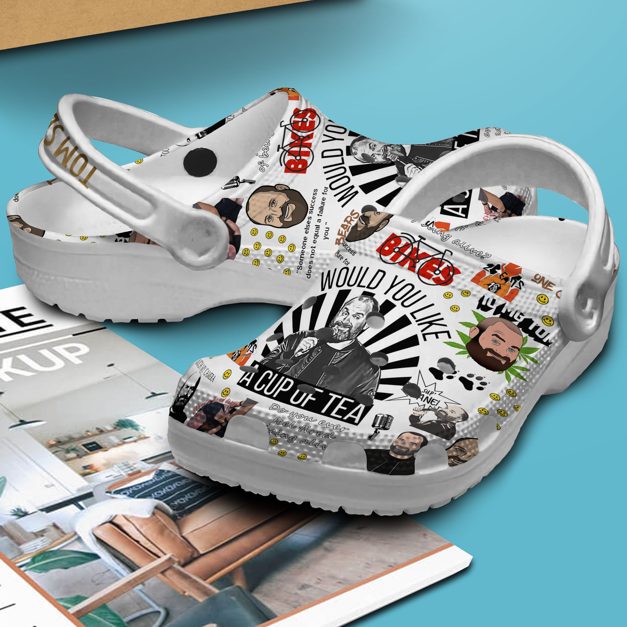 Merchidea Tom Segura Music Crocs Crocband Clogs Shoes Comfortable For Men Women and Kids