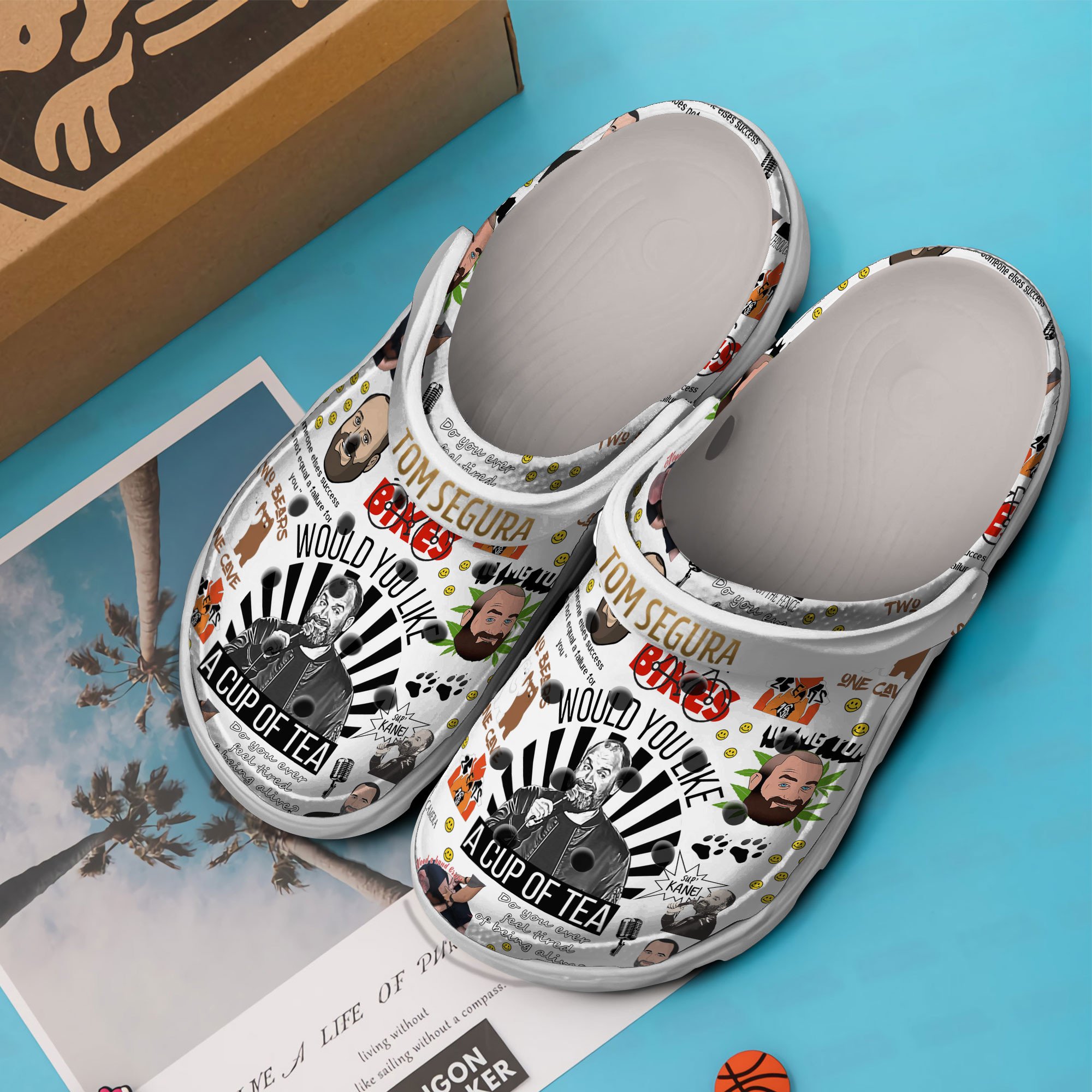 Merchidea Tom Segura Music Crocs Crocband Clogs Shoes Comfortable For Men Women and Kids