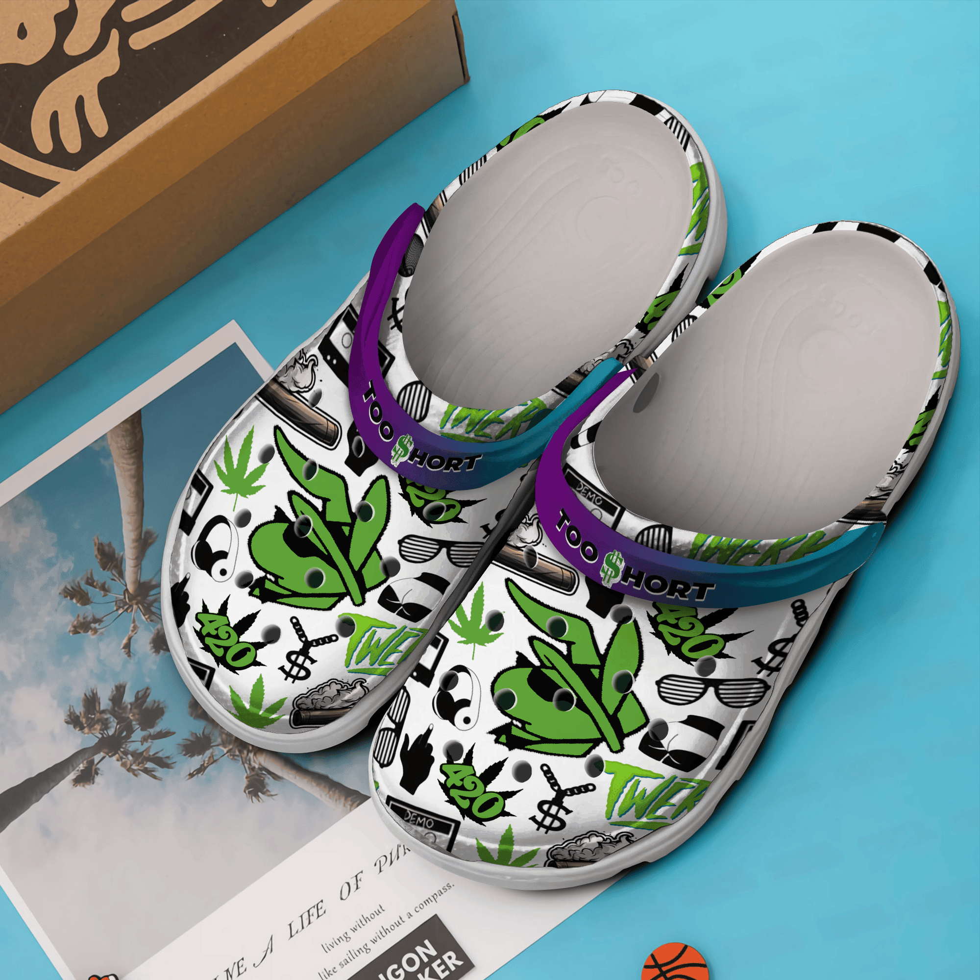 Merchidea Too Short Rapper Music Crocs Crocband Clogs Shoes Comfortable For Men Women and Kids