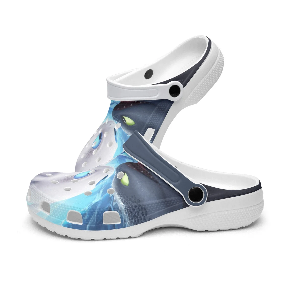 Merchidea Toothless How to train your dragon Cartoon Crocs Crocband Clogs Shoes Custom Name For Men Women and Kids