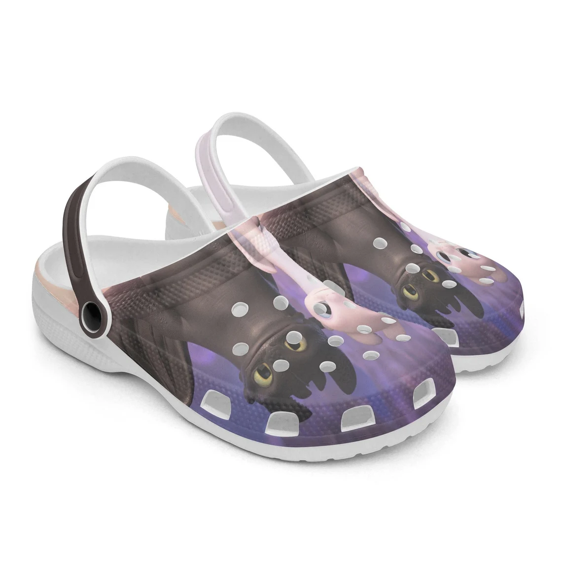 Merchidea Toothless How to train your dragon Cartoon Crocs Crocband Shoes Clogs Custom Name For Men Women and Kids