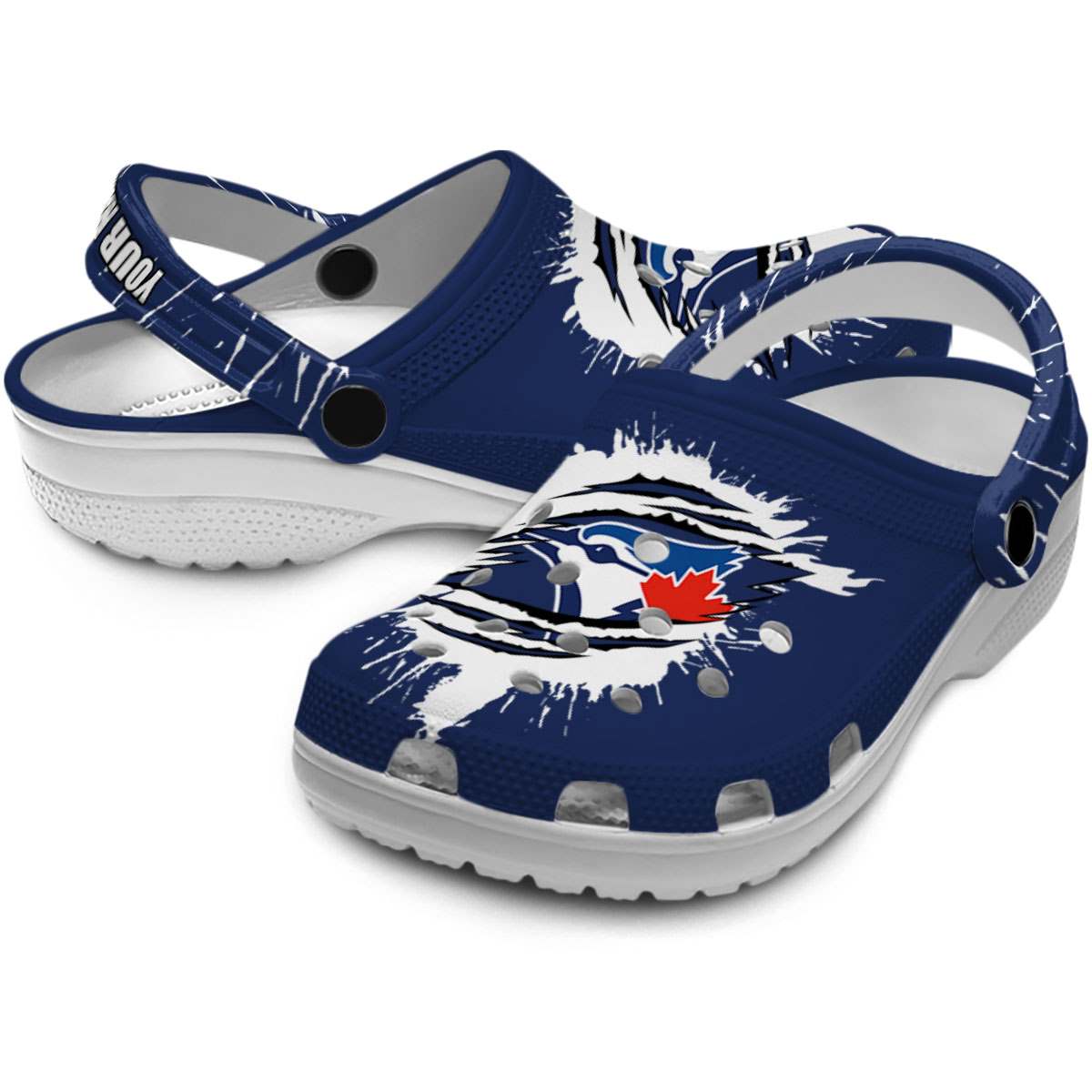 Merchidea Toronto Blue Jays MLB Sport Crocs Crocband Clogs Shoes Comfortable For Men Women and Kids
