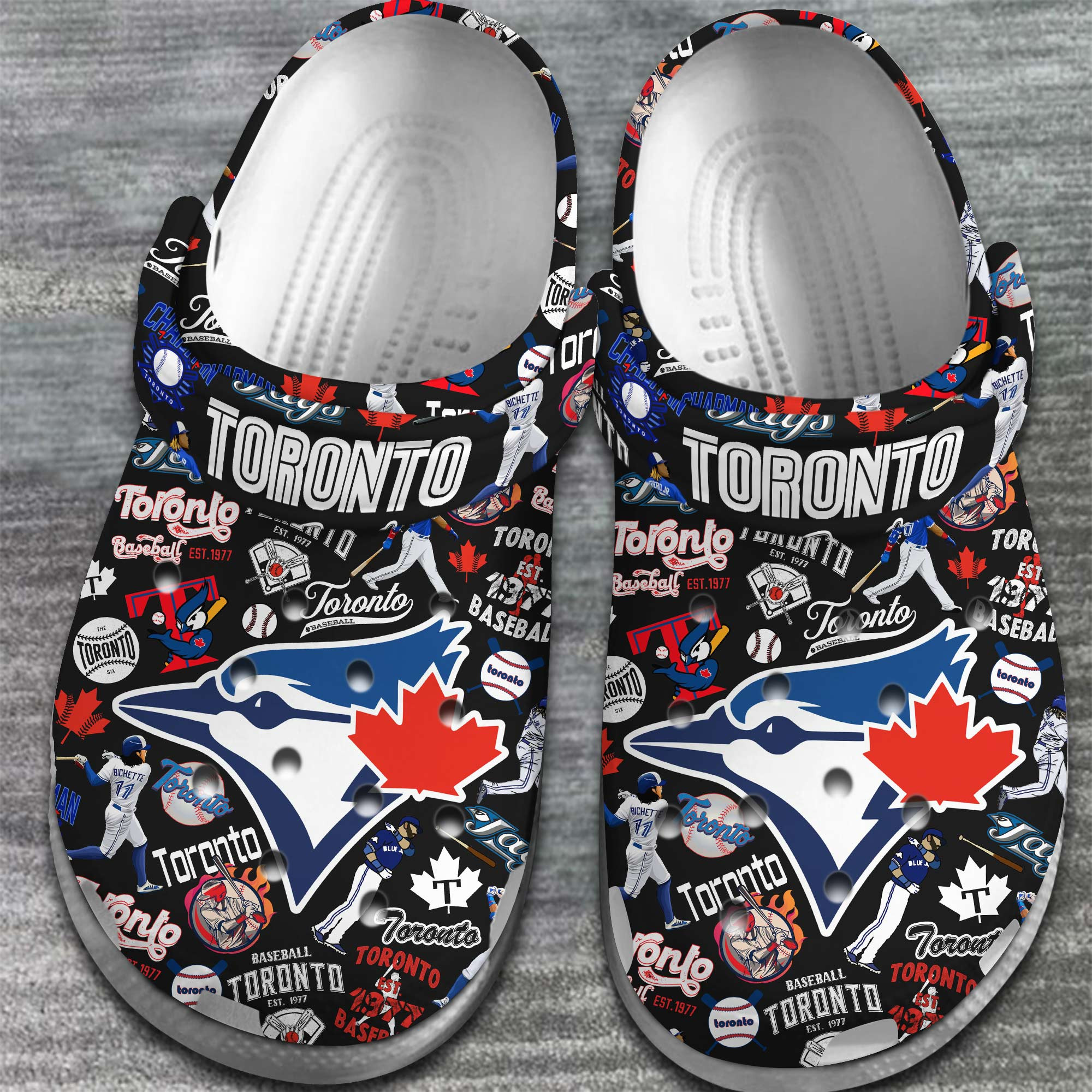 Merchidea Toronto Blue Jays MLB Sport Crocs Crocband Clogs Shoes Comfortable For Men Women and Kids