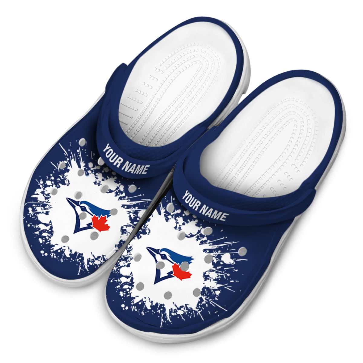 Merchidea Toronto Blue Jays MLB Sport Crocs Crocband Clogs Shoes Comfortable For Men Women and Kids