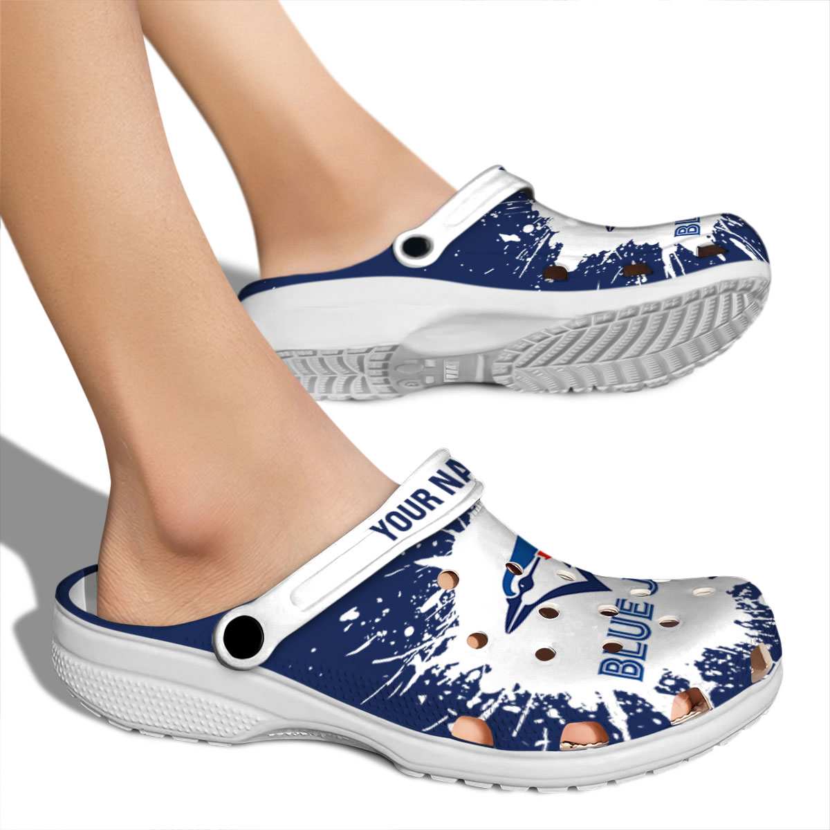 Merchidea Toronto Blue Jays MLB Sport Crocs Crocband Clogs Shoes Comfortable For Men Women and Kids