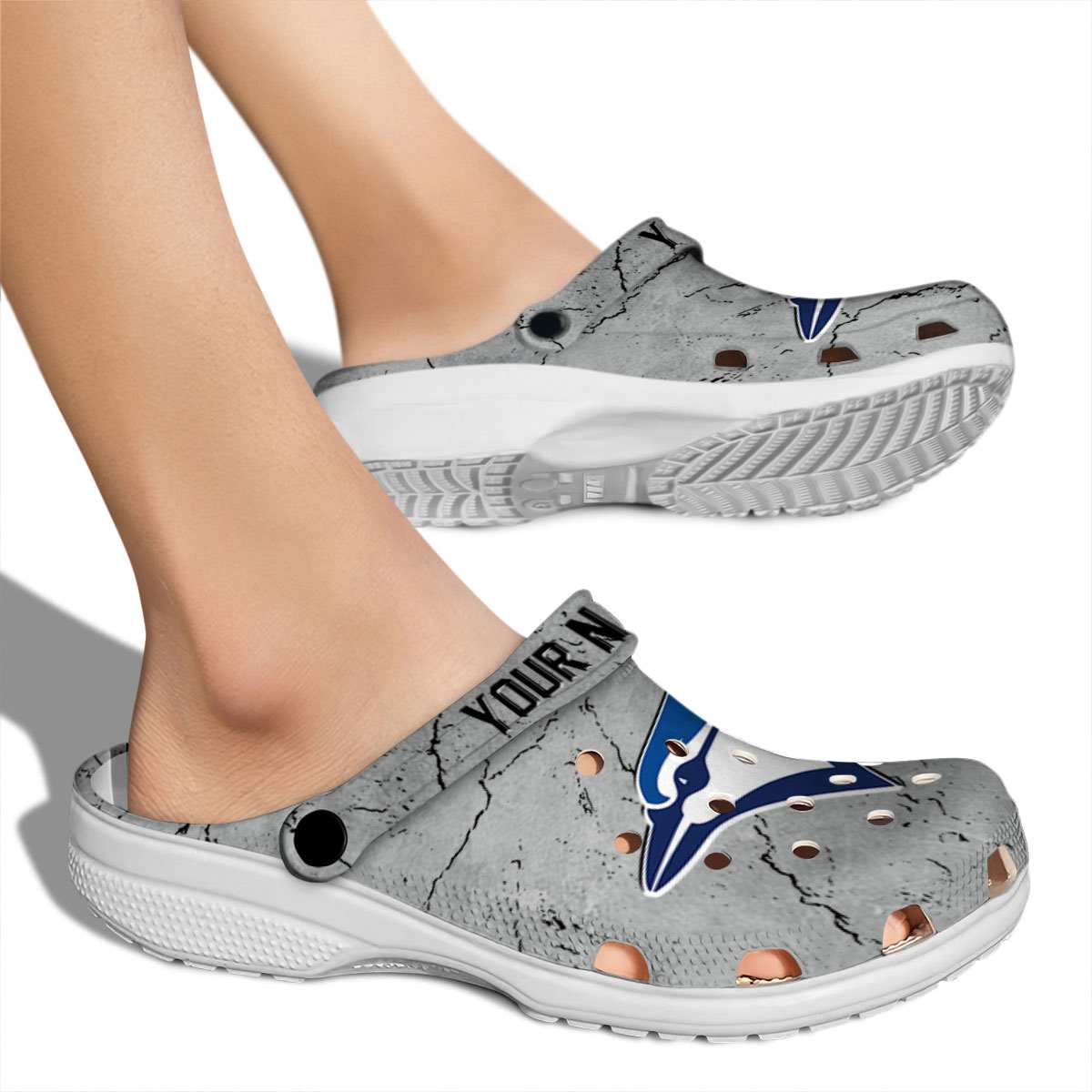Merchidea Toronto Blue Jays MLB Sport Crocs Crocband Clogs Shoes Comfortable For Men Women and Kids